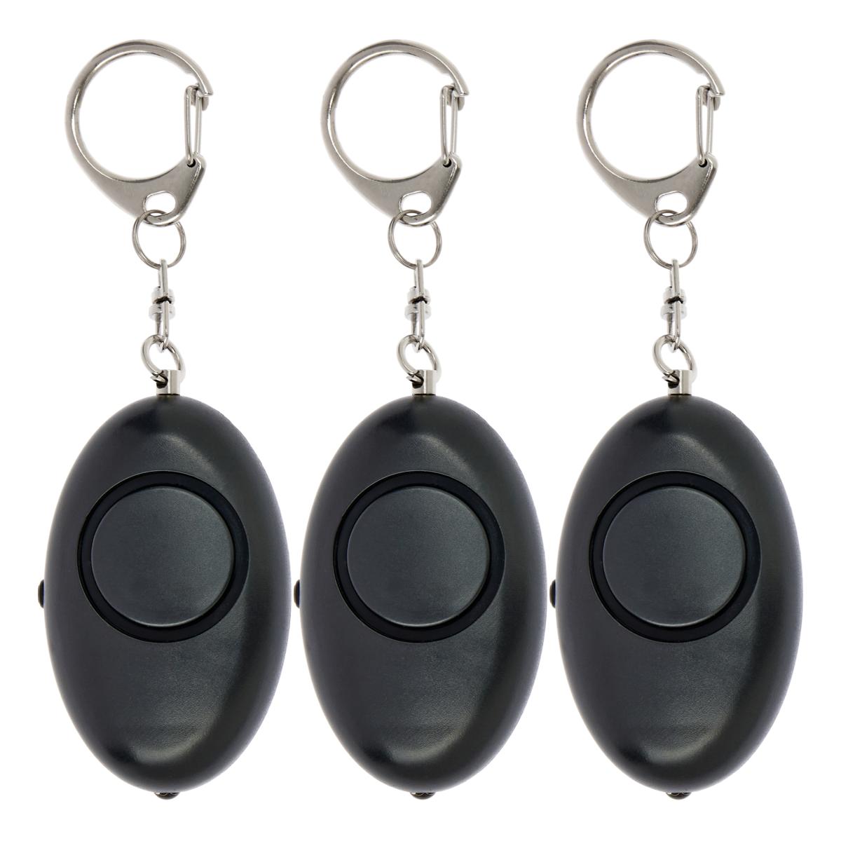 Samurai 3-pack Personal Alarm Keychain with LED Light | HSN