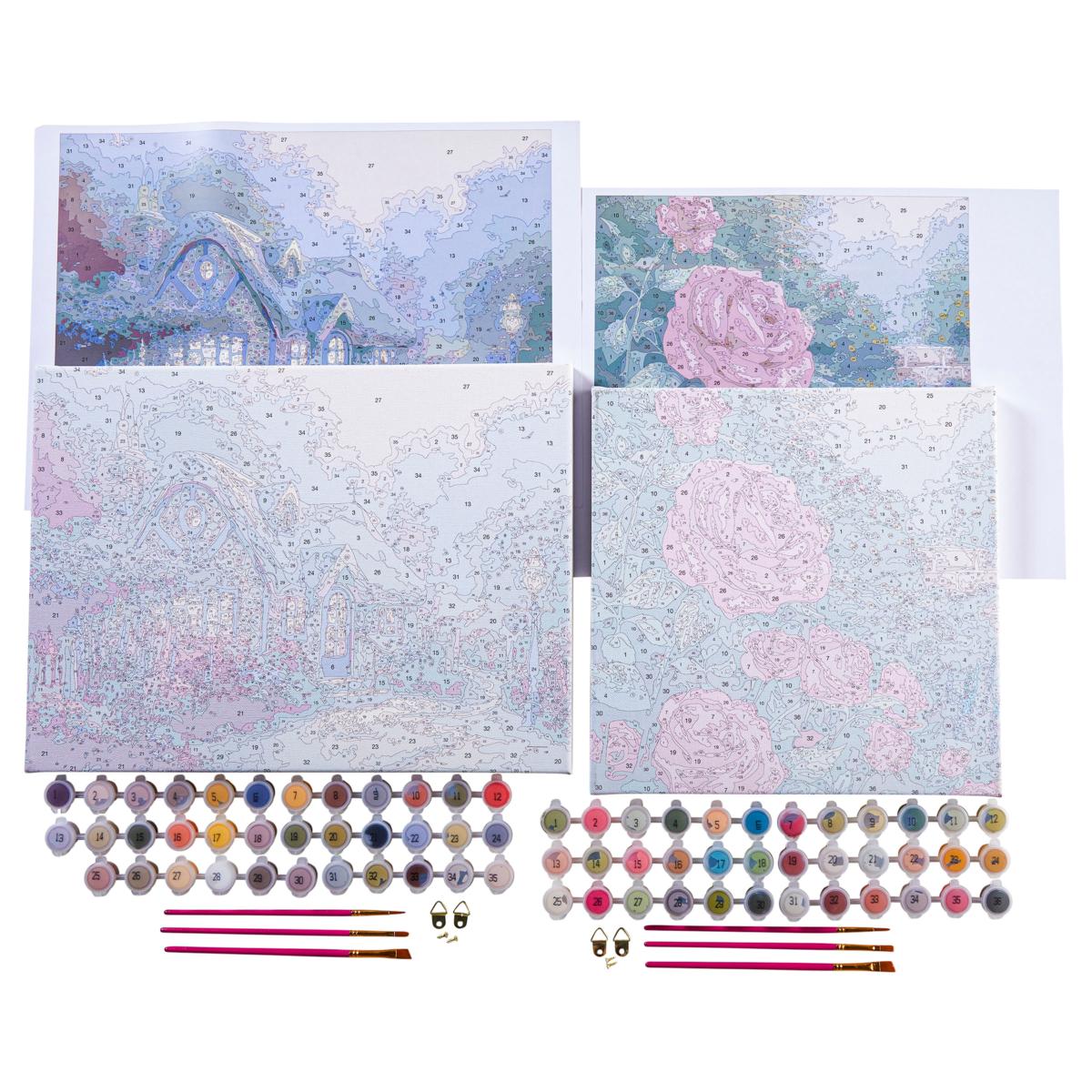 Craft Buddy Thomas Kinkade Paint by Numbers Set of 2 Kits 21591899 HSN