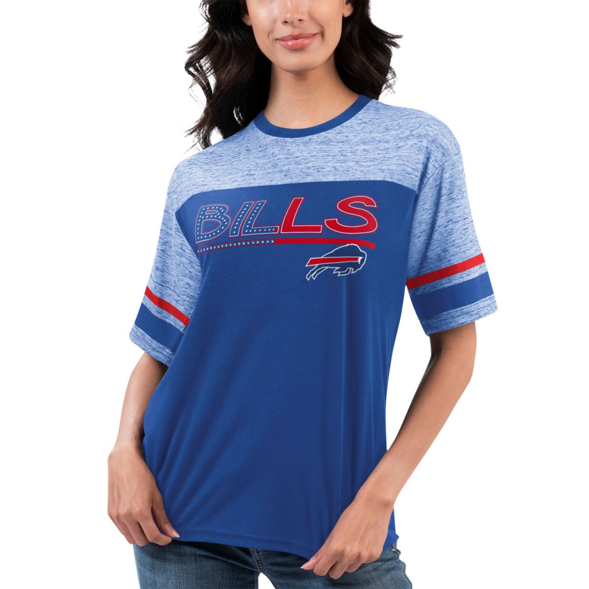 Officially Licensed NFL Women's Track Short-Sleeve Tee by GIII 4Her ...