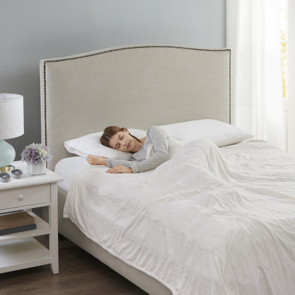 Beautyrest Electric Micro Fleece Heated Blanket Heated Blanket Ivory