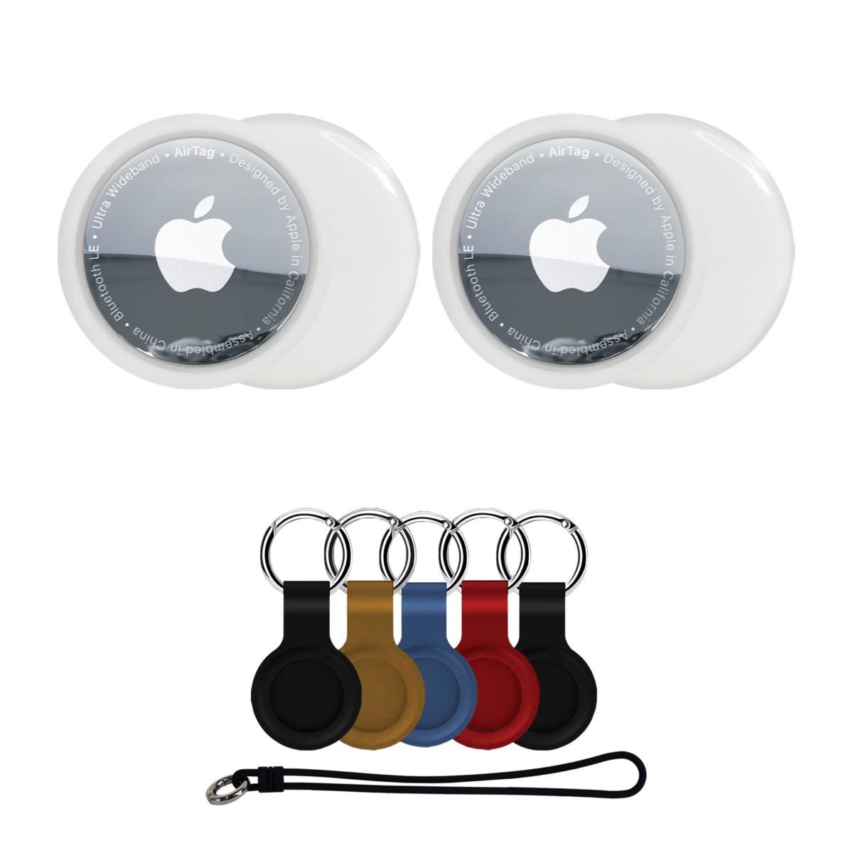 Apple AirTags 2pk Bundle w/Keychains, Luggage Tag & Voucher 22287319