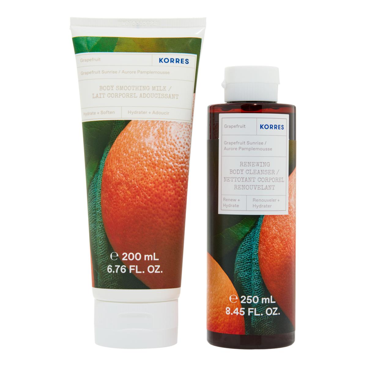 Korres Shower Gel & Body Milk Set 10092592 HSN