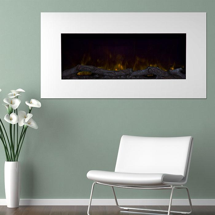Northwest 36'' Color Changing LED Electric Fireplace with RemoteWhite