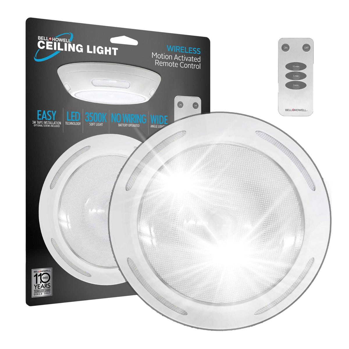 Bell & Howell Wireless Ceiling MotionSensor Light with Remote