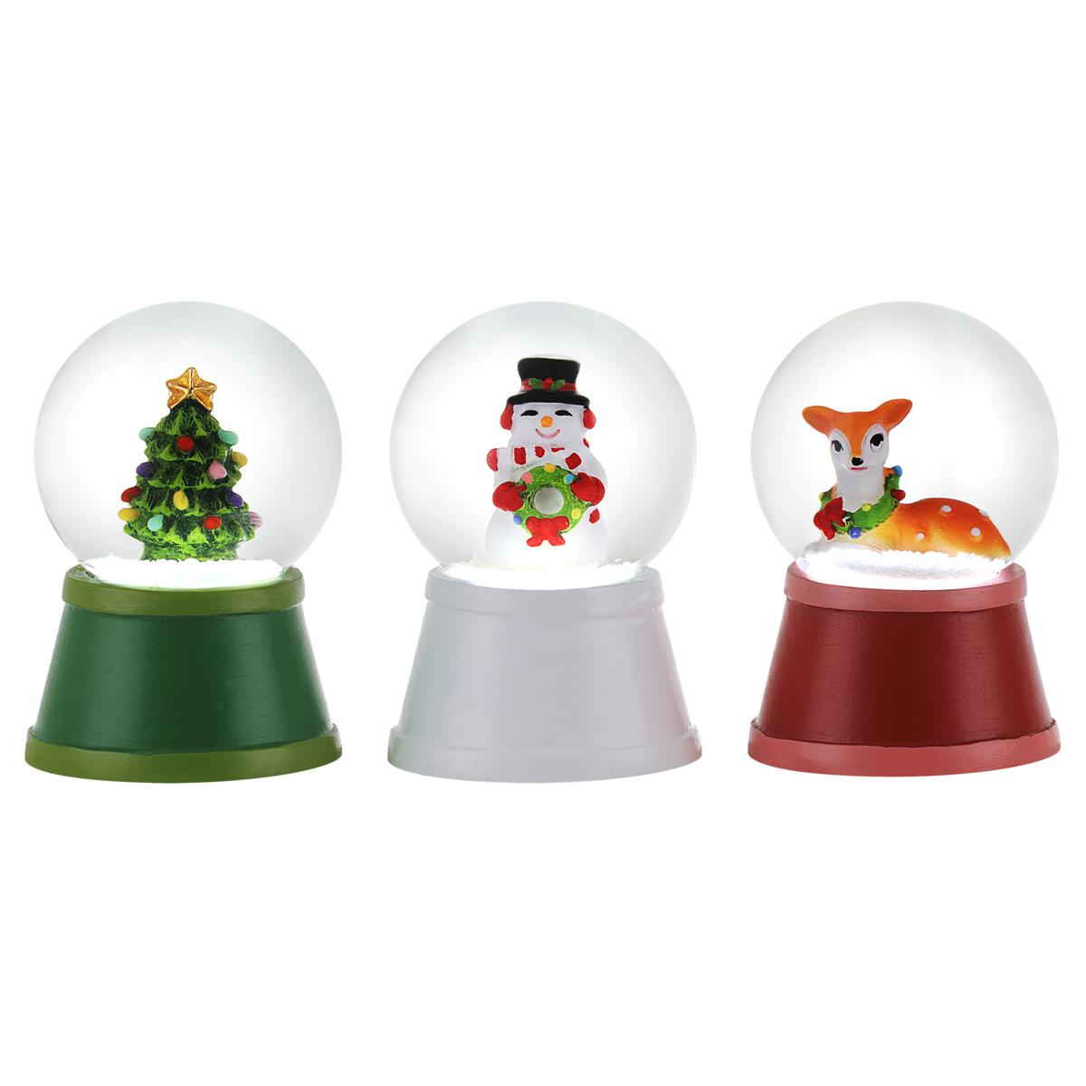 Mr. Christmas Set of 3 Nostalgic LED Snow Globes - 23121503 | HSN