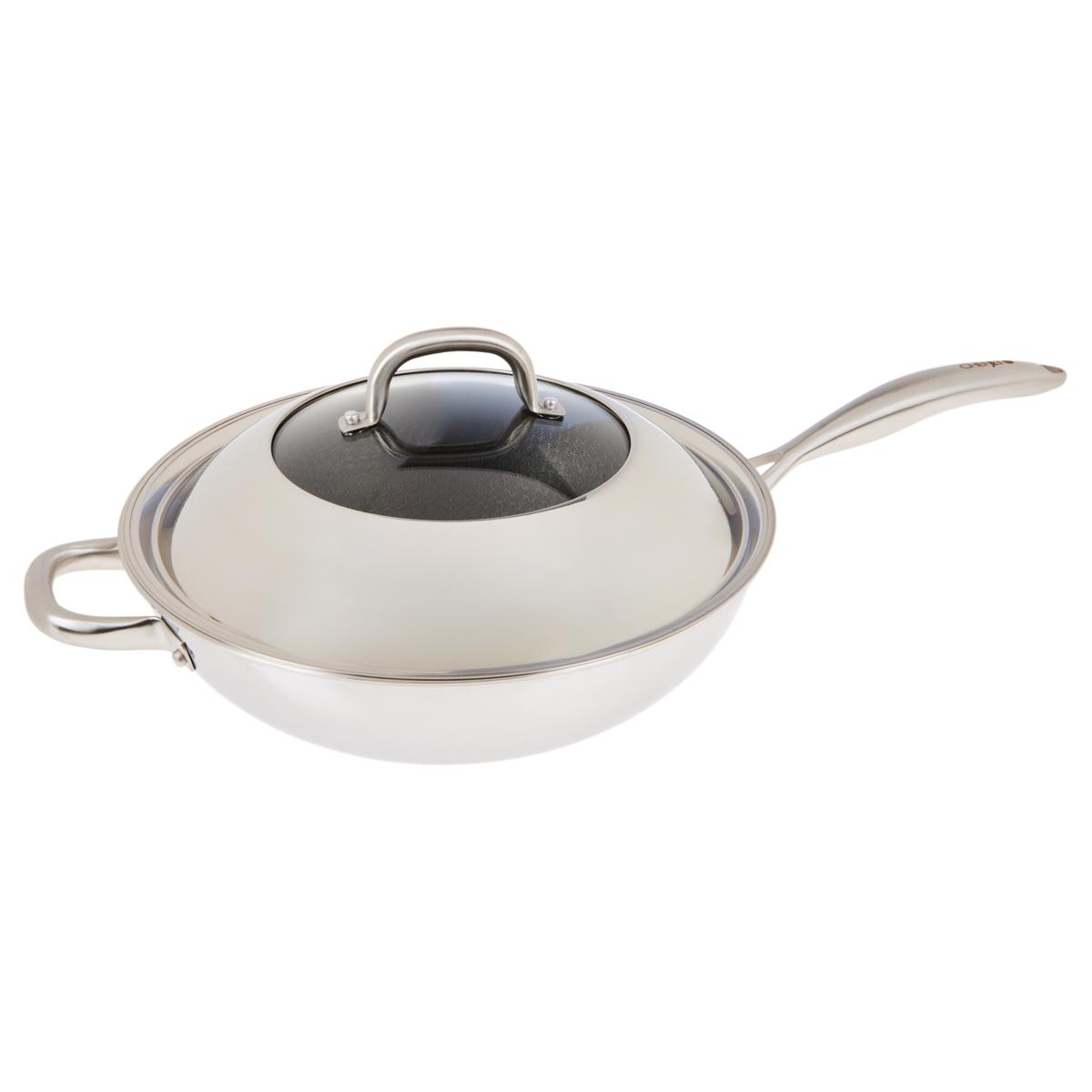 Chef Jet Tila Hybrid Nonstick Stir Fry Pan with Domed Lid - 23135705 | HSN