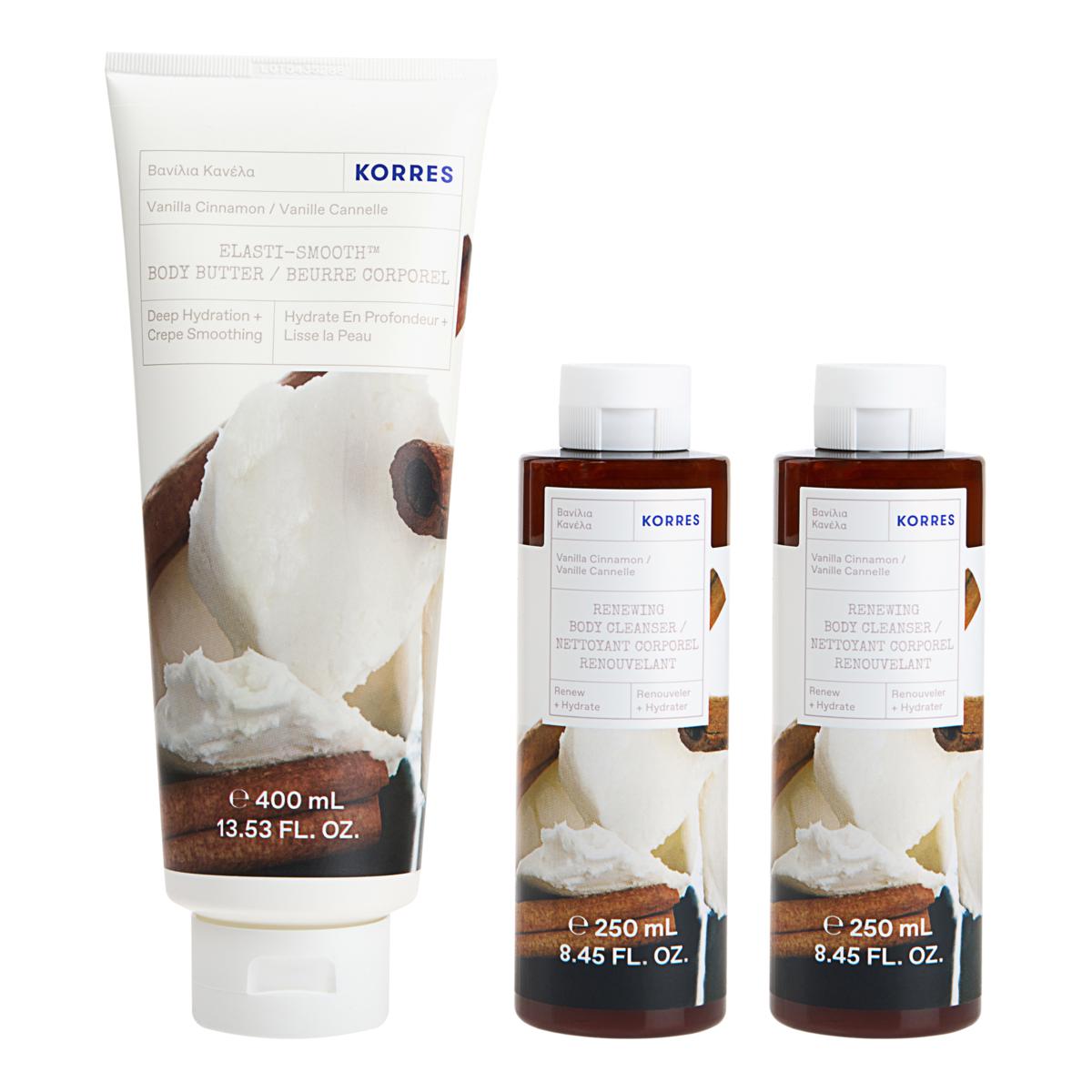 Korres The Vanillas 3-piece Bath & Body Set - 10093283 | HSN