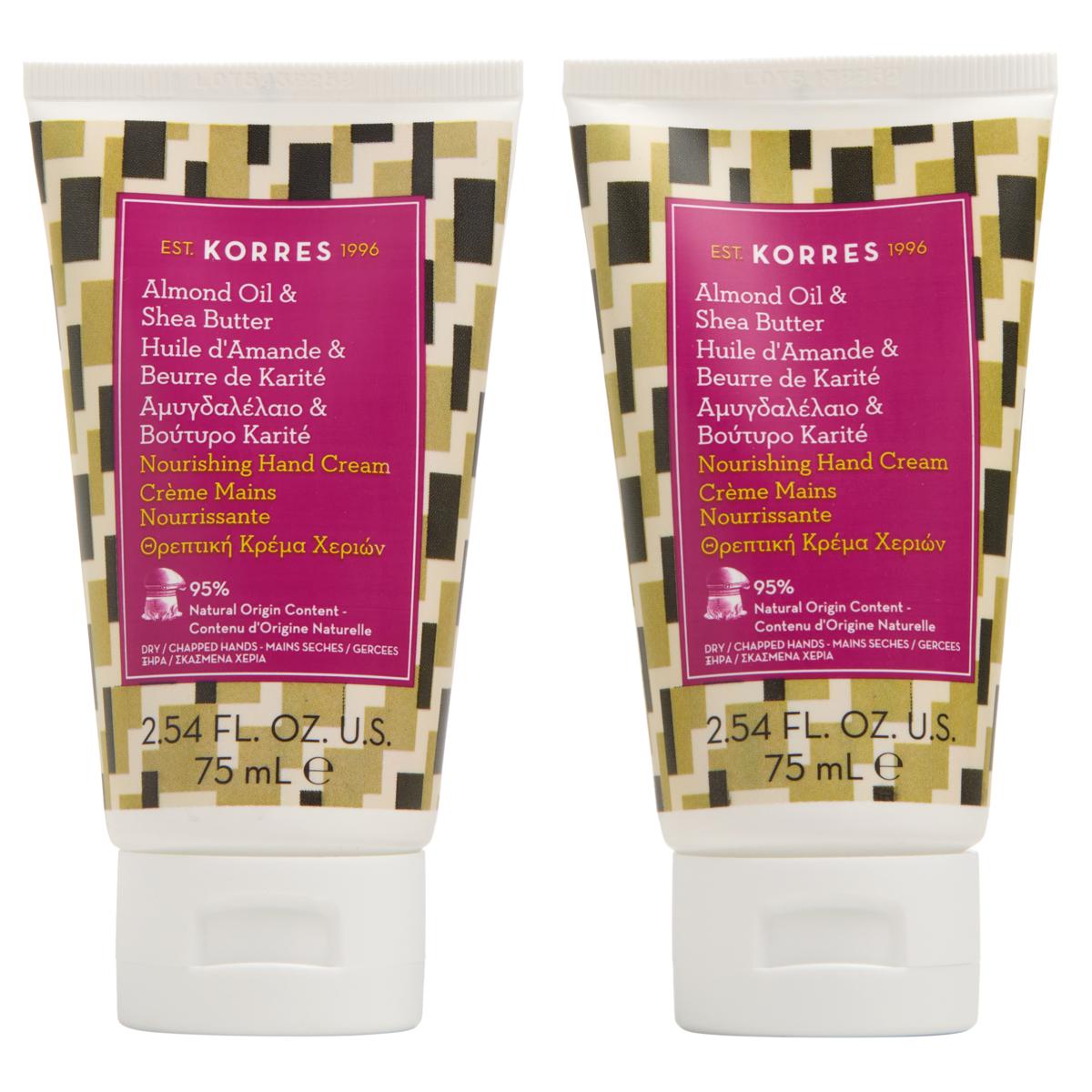 Korres 2-pack Almond Oil & Shea Butter Hand Cream - 23276450 | HSN