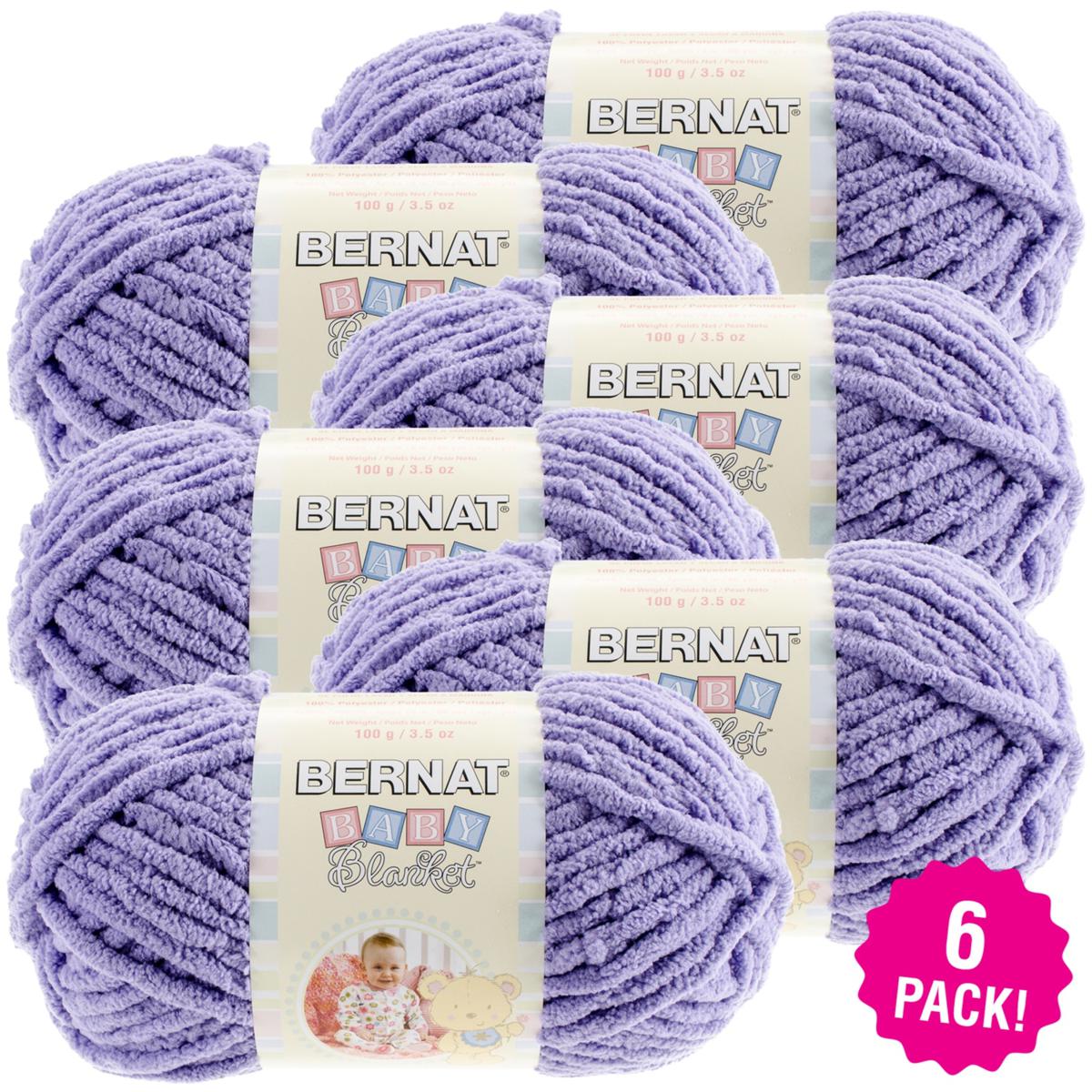 Bernat Baby Blanket Yarn 6pack Lilac 9001050 HSN