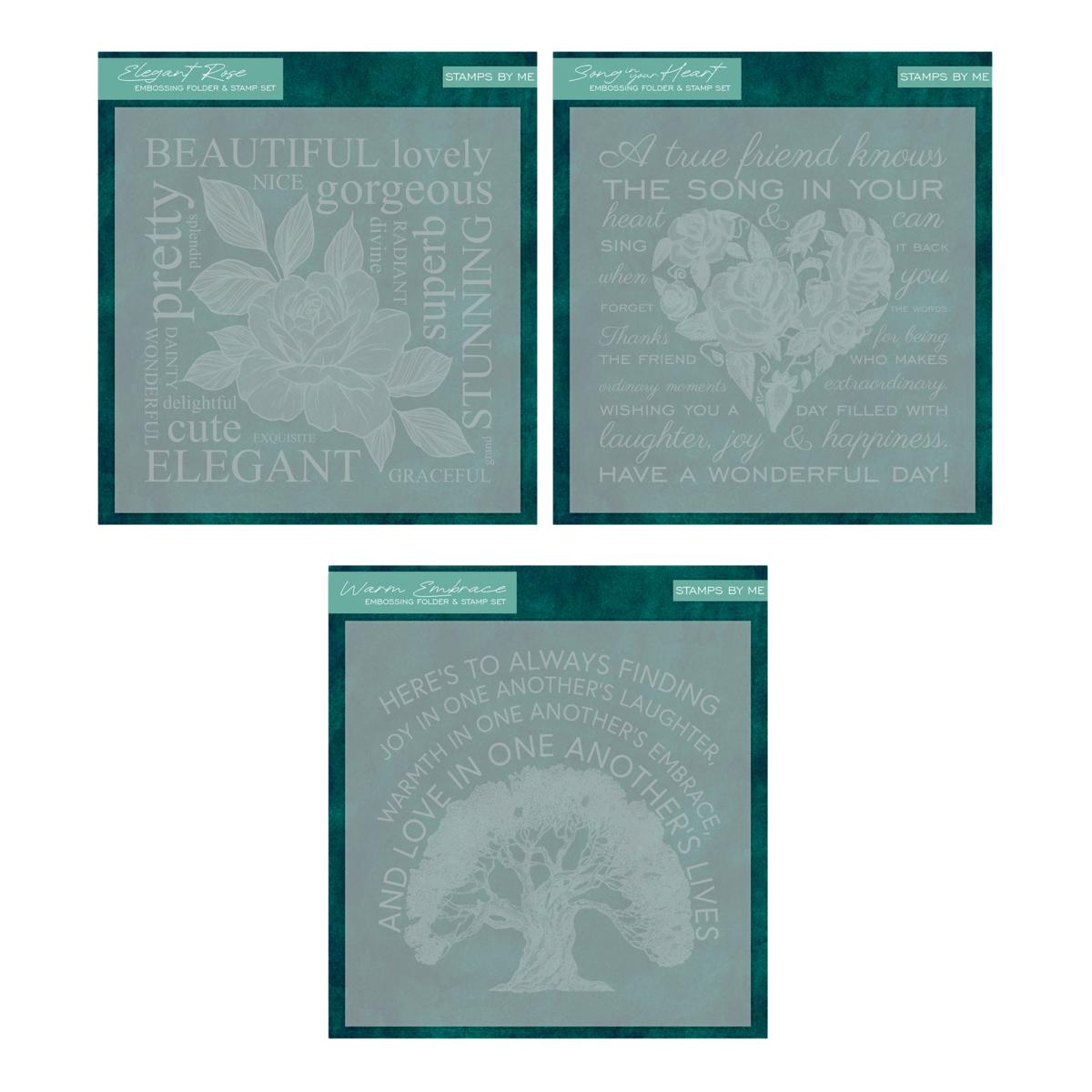 Stamps by Me Heartfelt Moments Stamp and Embossing Folder Kits | HSN