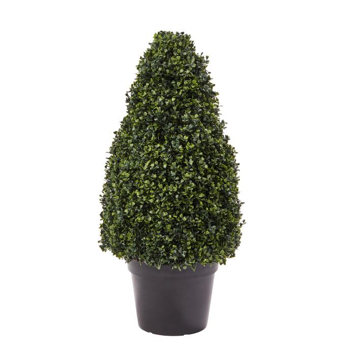 Pure Garden Artificial Boxwood Tower Topiary 36" Faux Plant 9097897 HSN