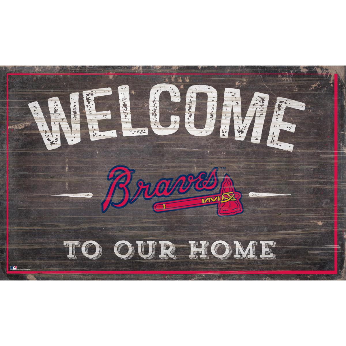 Atlanta Braves 11x19 to our Home Sign 9255286 HSN