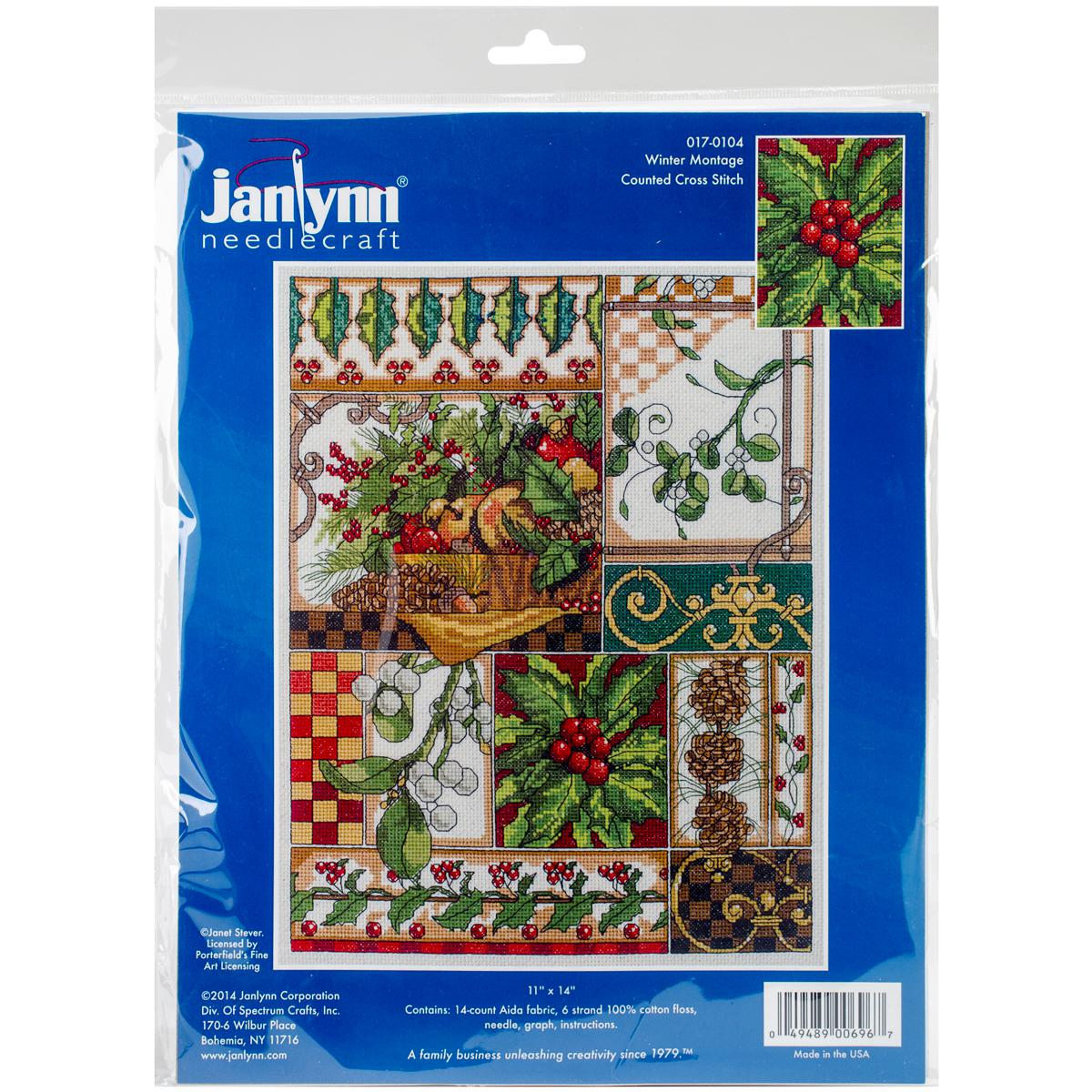 Janlynn Counted Cross Stitch Kit Winter Montage (14 Count) 9323240