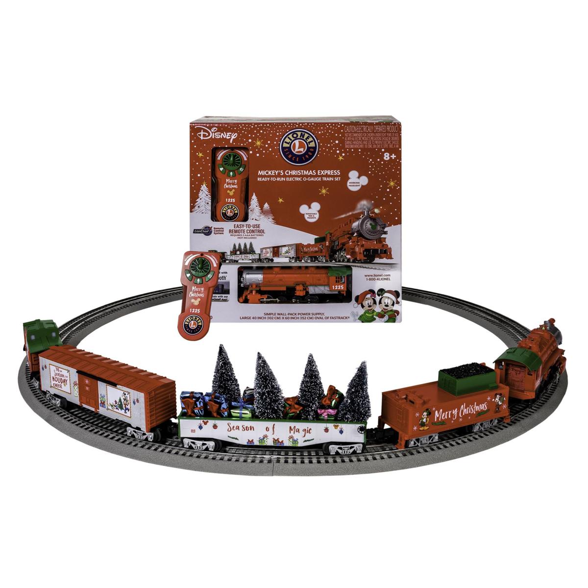 disney world christmas train set