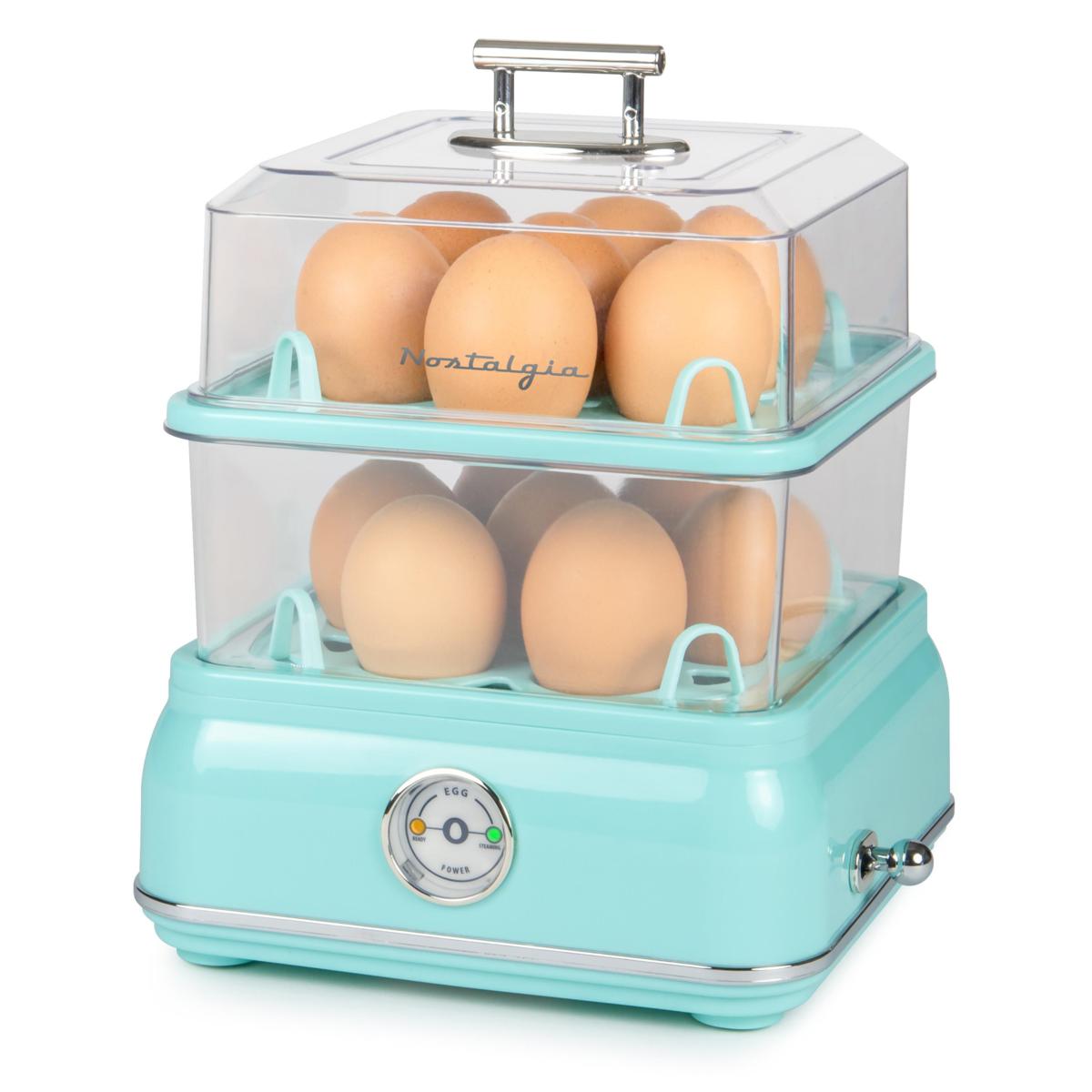 Nostalgia Classic Retro 14Capacity Egg Cooker Aqua 9722401 HSN