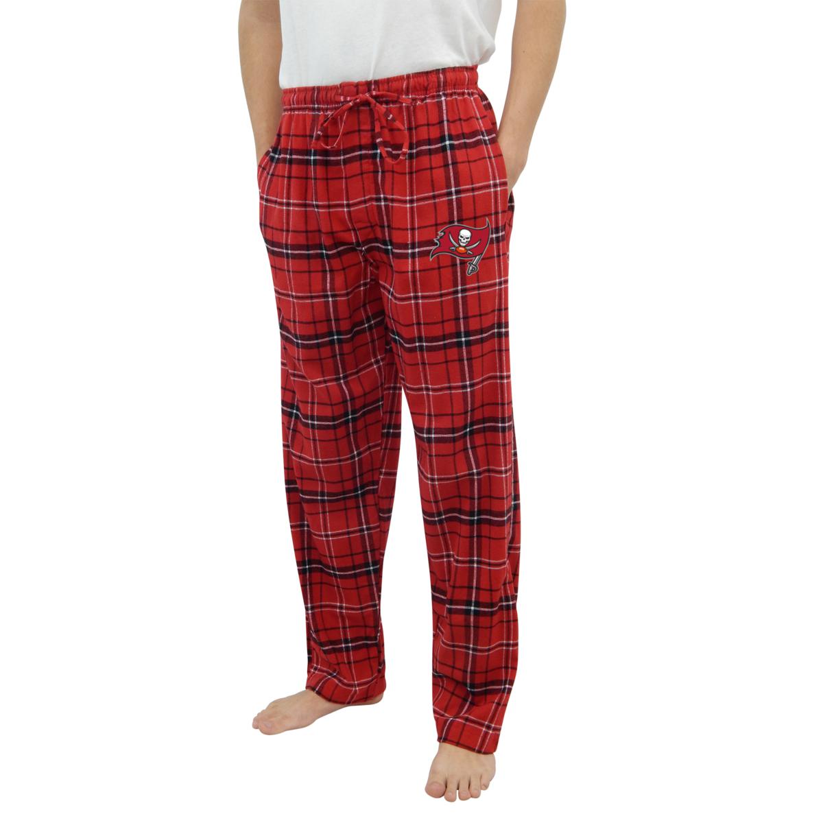 Officially Licensed Men's Plaid Flannel Pant Concept Sports-Buccaneers ...