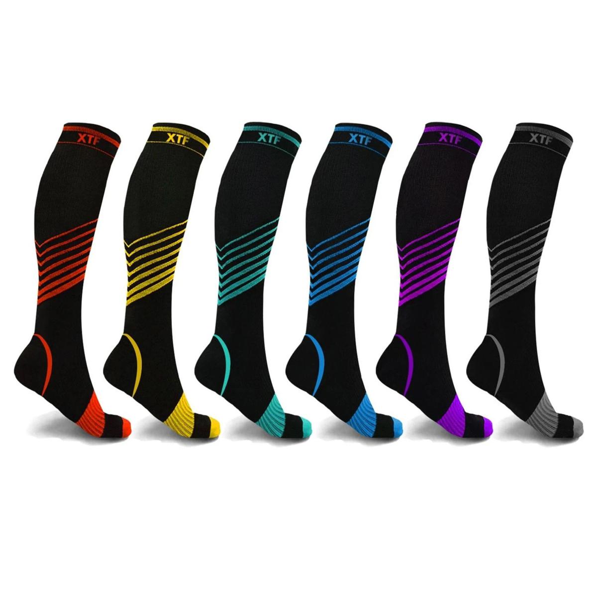 Extreme Fit CopperInfused KneeHigh Compression Socks 6Pair Pack