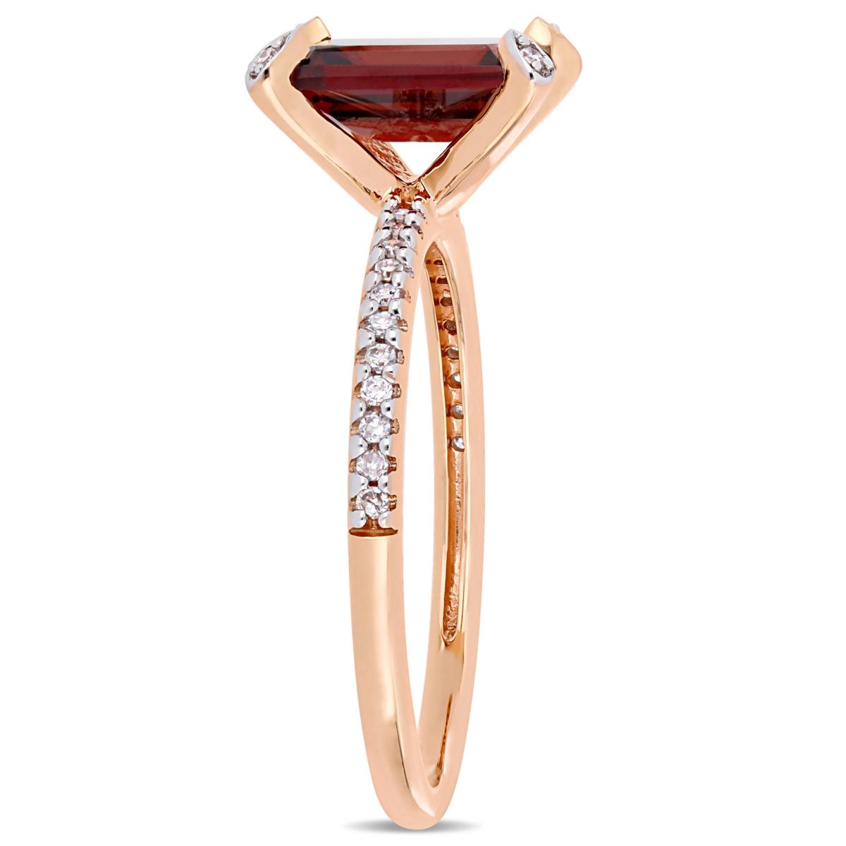 Casual rings in stock hatimaye!!! Round cut 3.5 ct Rose garnet on