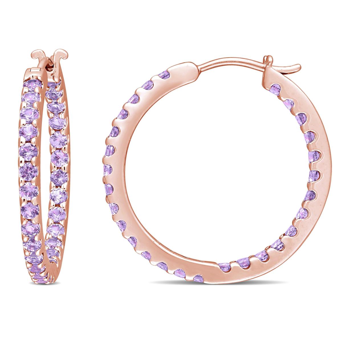 alexandrite hoop earrings