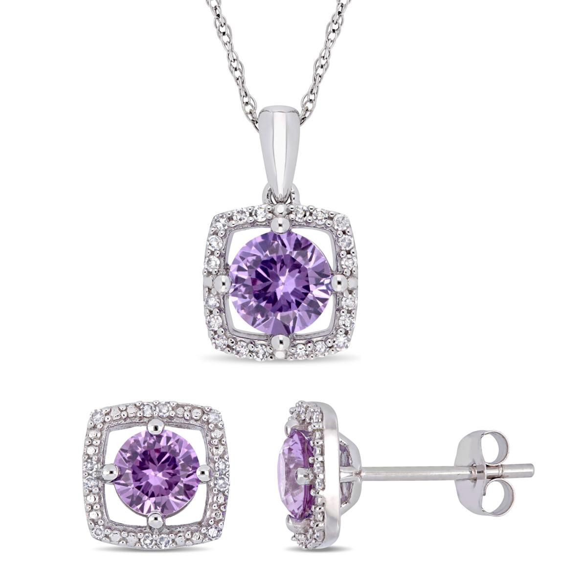 alexandrite necklace and earrings