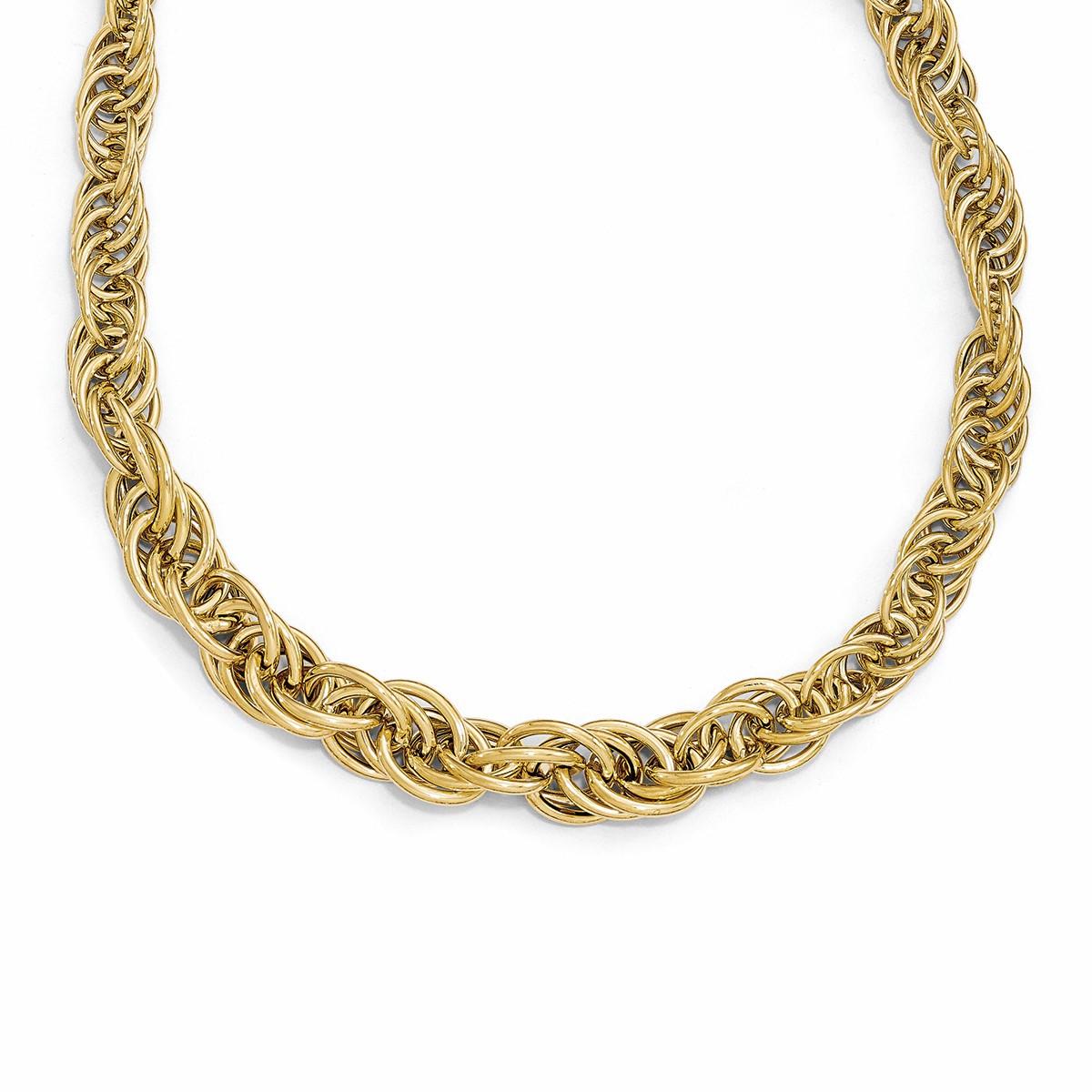 14 karat gold link necklace