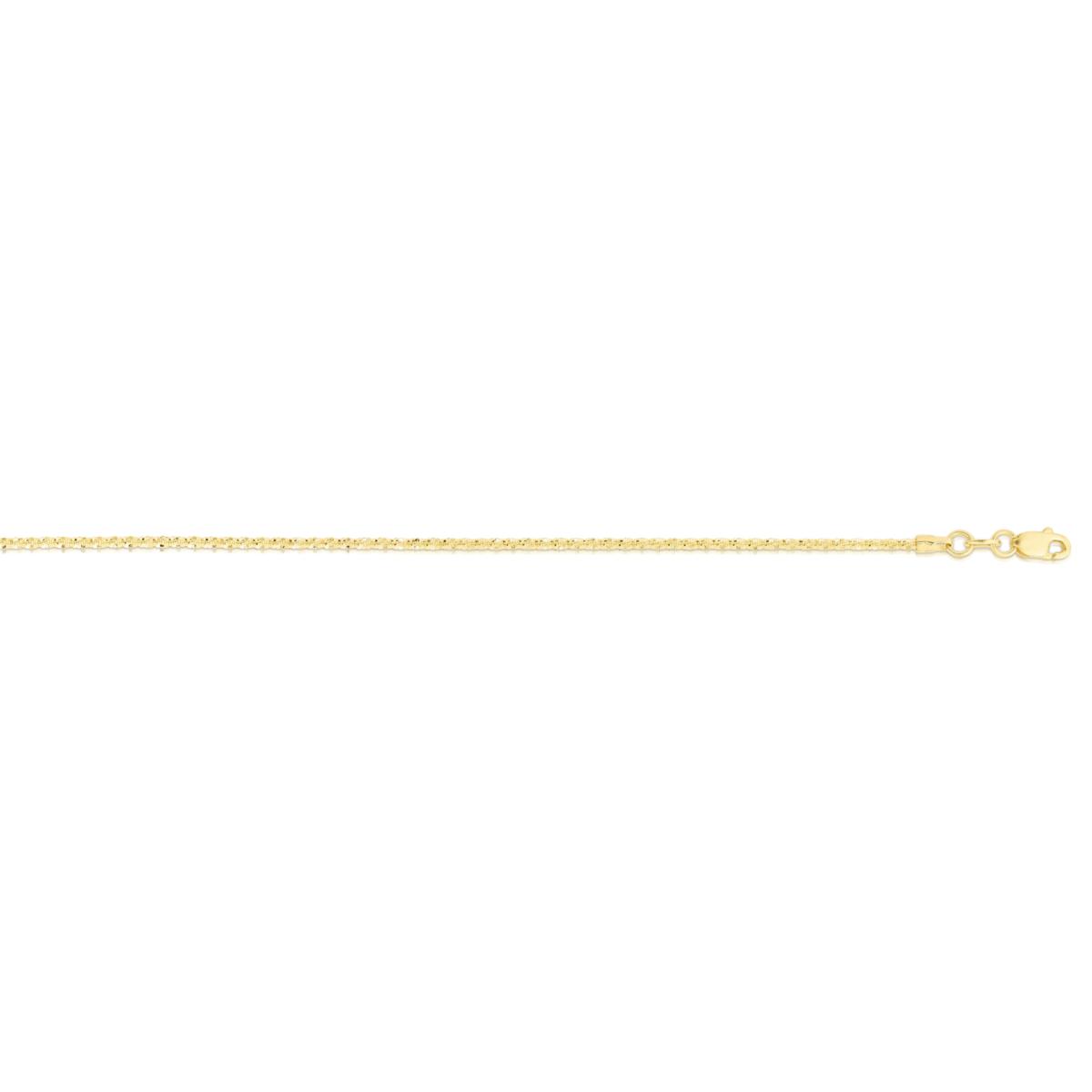 14K Yellow Gold 1.5mm Sparkle Chain Necklace - 18" | HSN