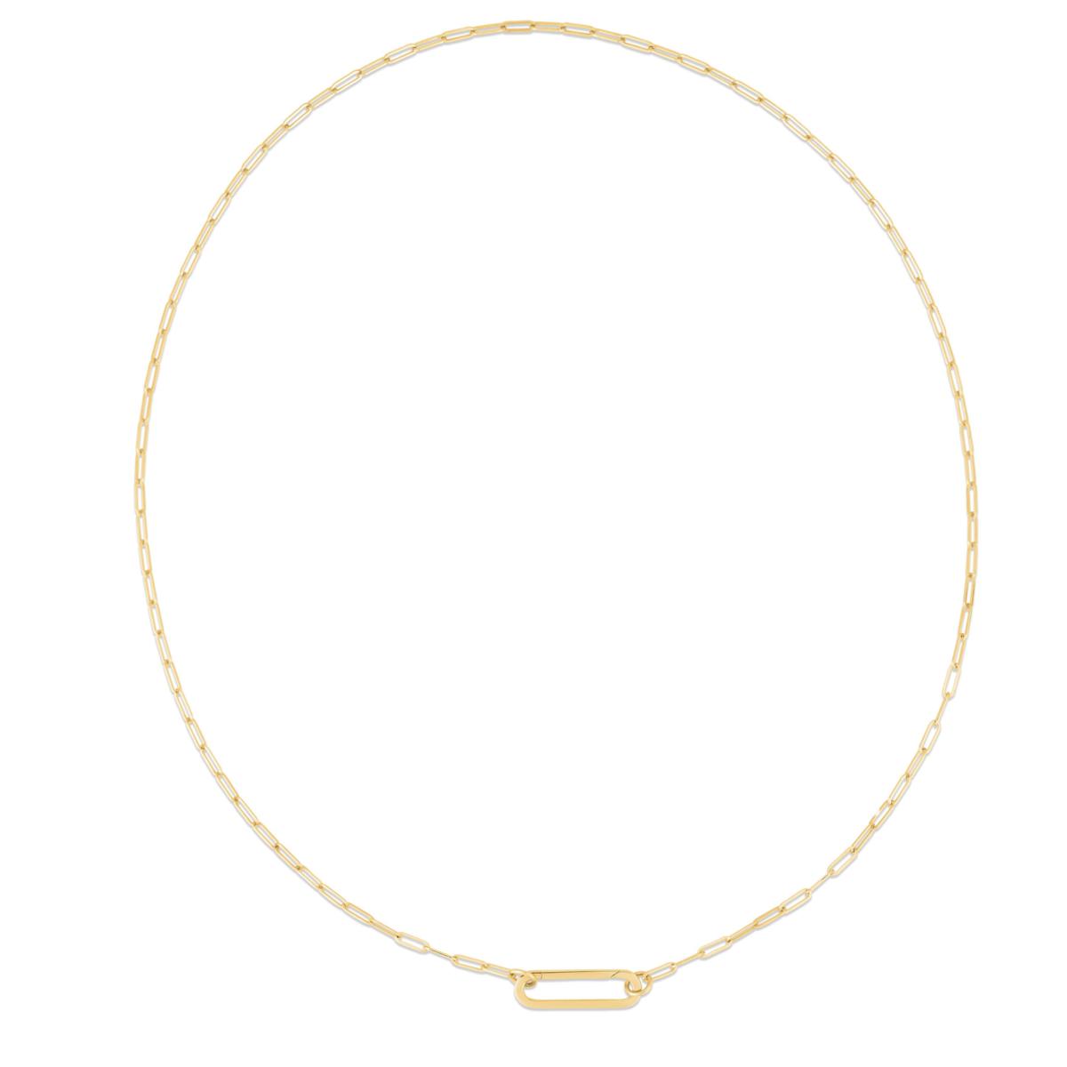 14k Yellow Gold Paperclip Chain