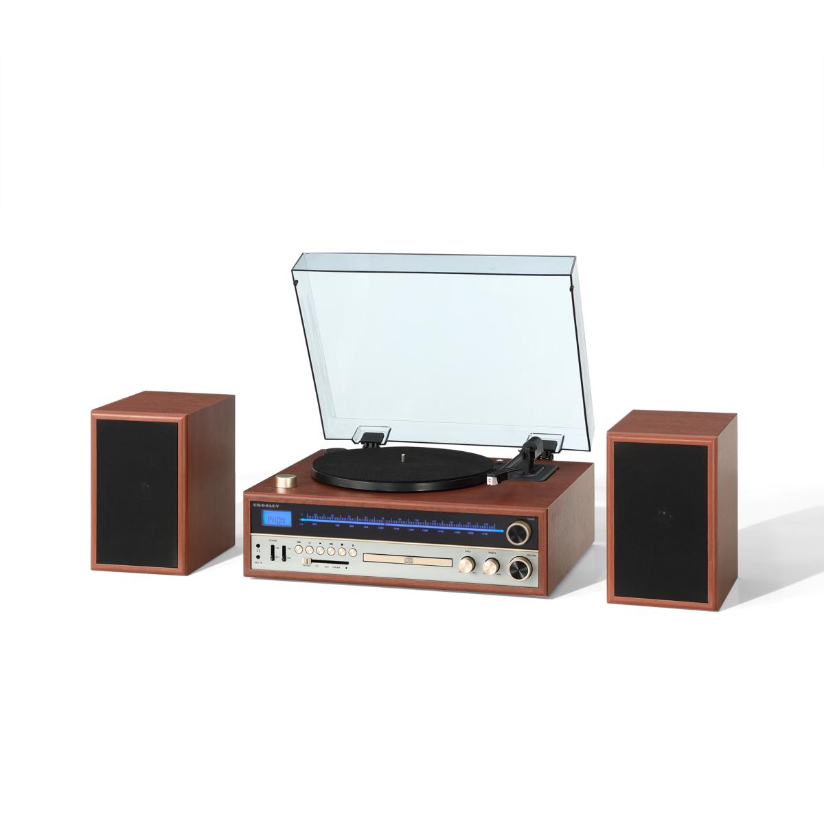 1975T Record Player With Speakers - Walnut | HSN