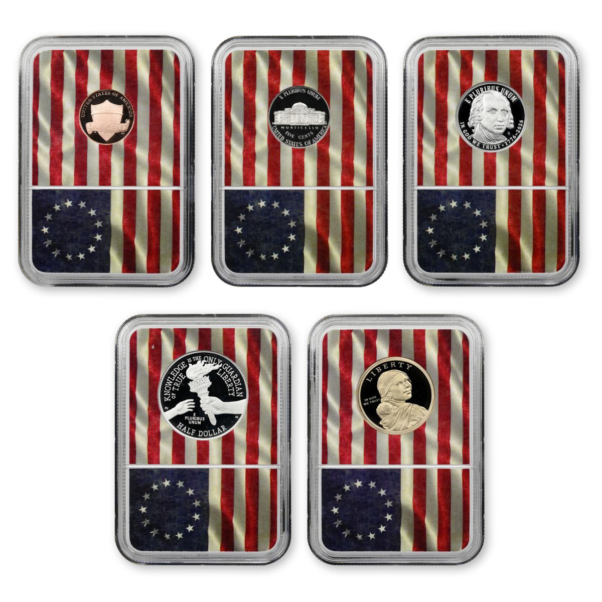 2026 Silver Proof Set Advanced Release NGC 70 Flag Core | HSN