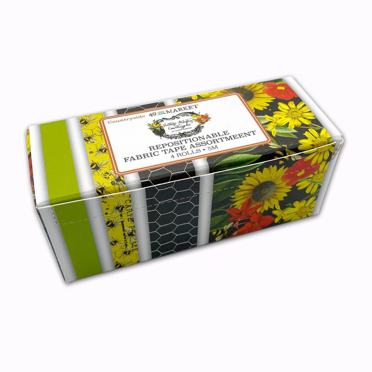 49 And Market Fabric Tape 4/Rolls Vintage Artistry Countryside