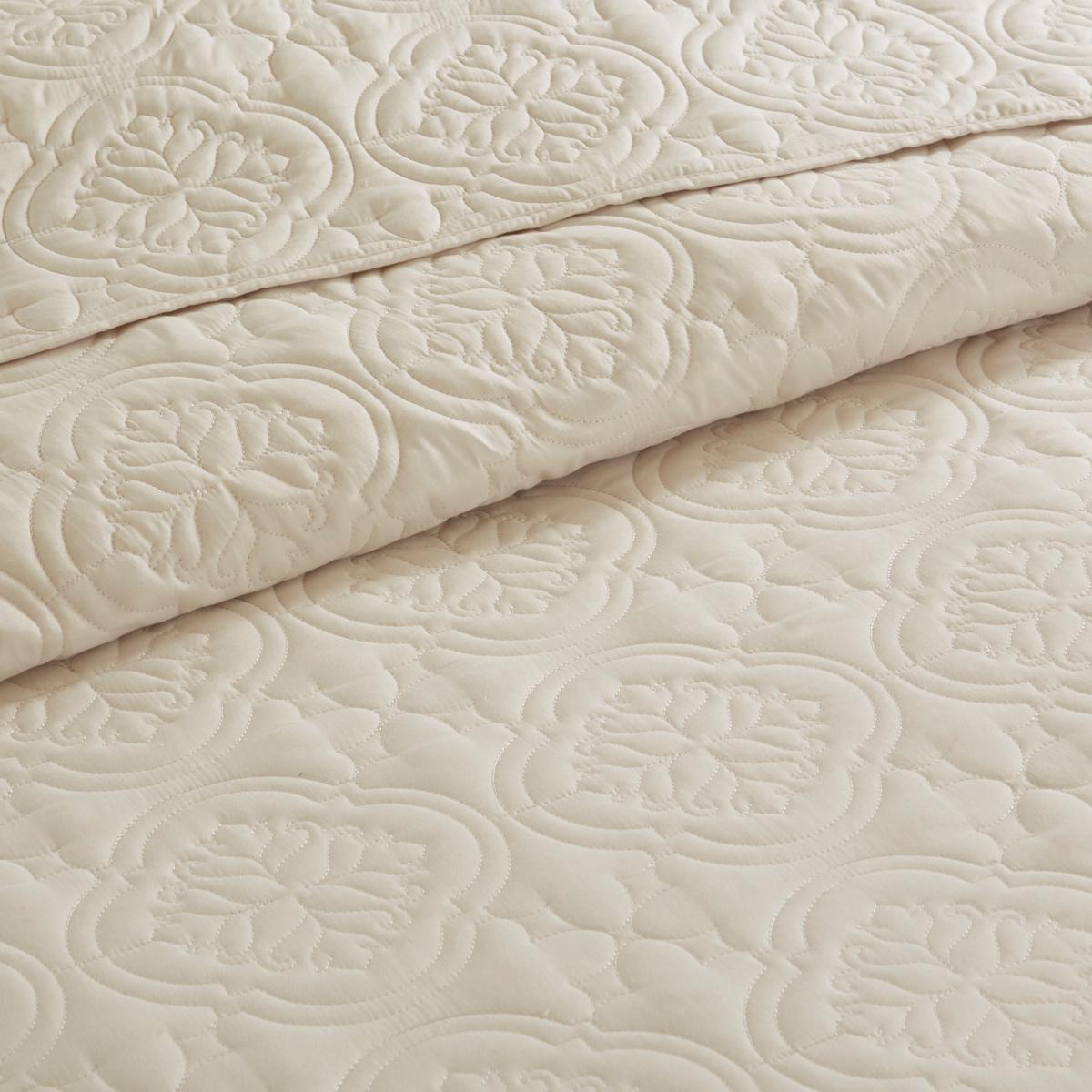 Full/Queen 510 DESIGN Oakley 3 Piece Reversible Bedspread Set outlet Cream