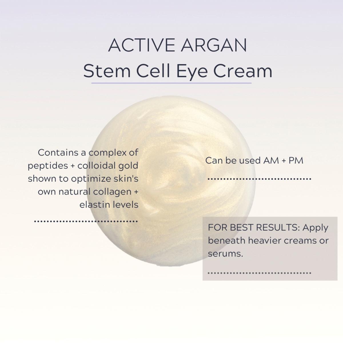 Active Argan 1 fl. oz. 24K Revitalize Stem Cell Eye Cream | HSN