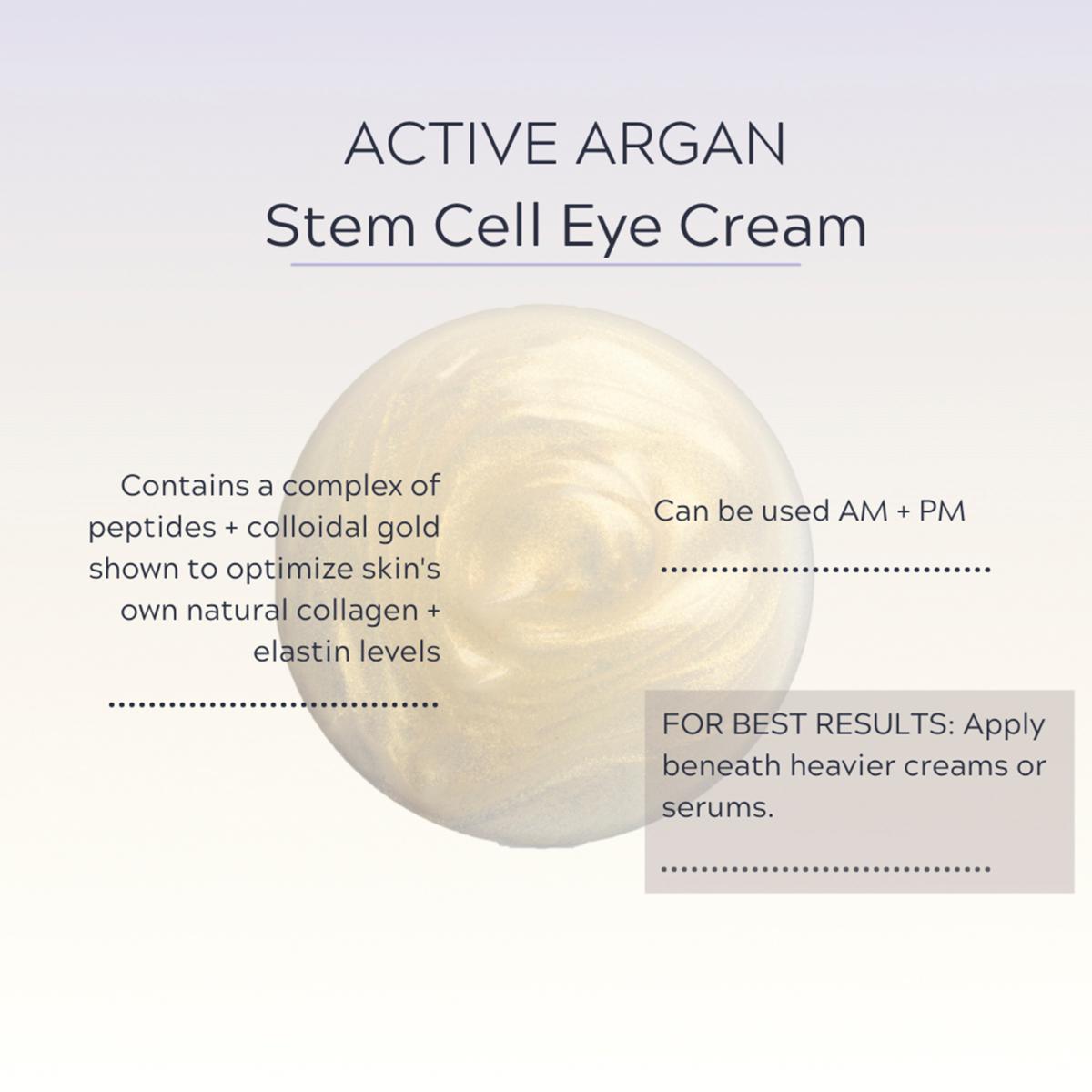 Active Argan 1.7 oz. 24K Stem Cell Eye Cream | HSN