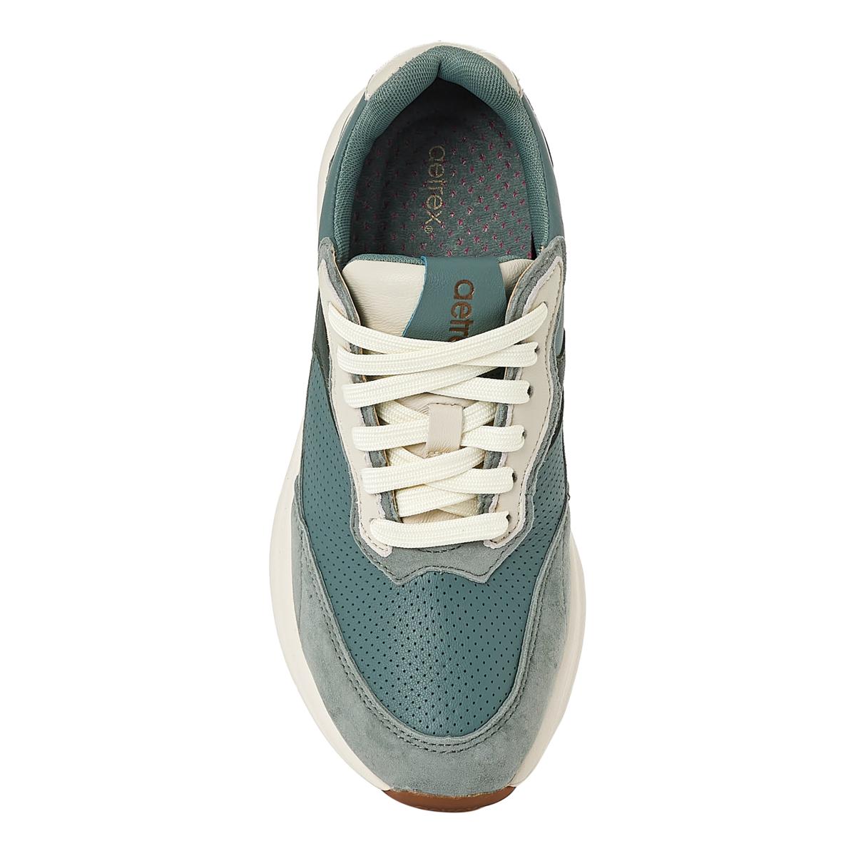 Aetrex® Emily Leather Lace-Up Sneaker - 23271342 | HSN