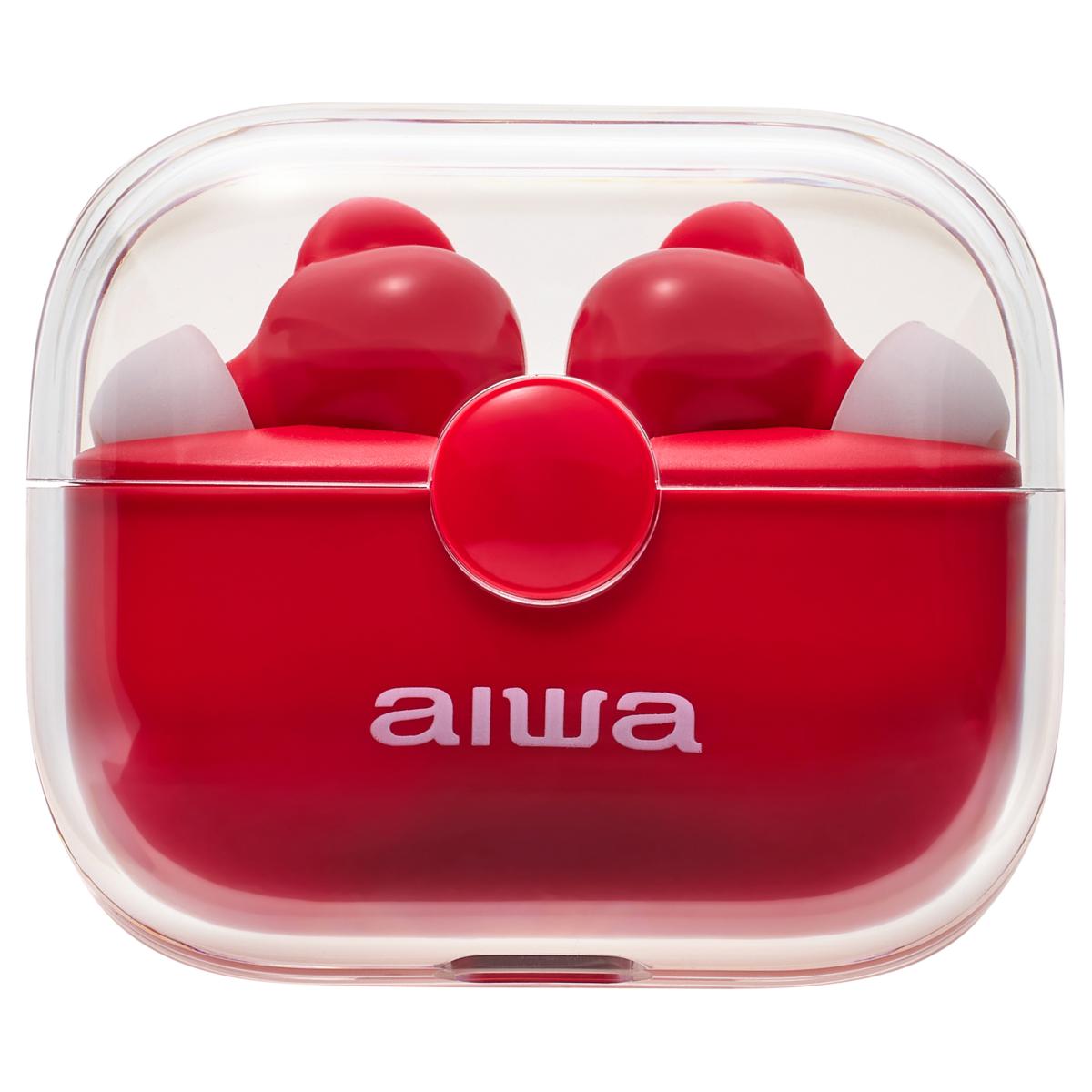 Aiwa Wireless Water Resistant Dual Microphone Bluetooth Earbuds