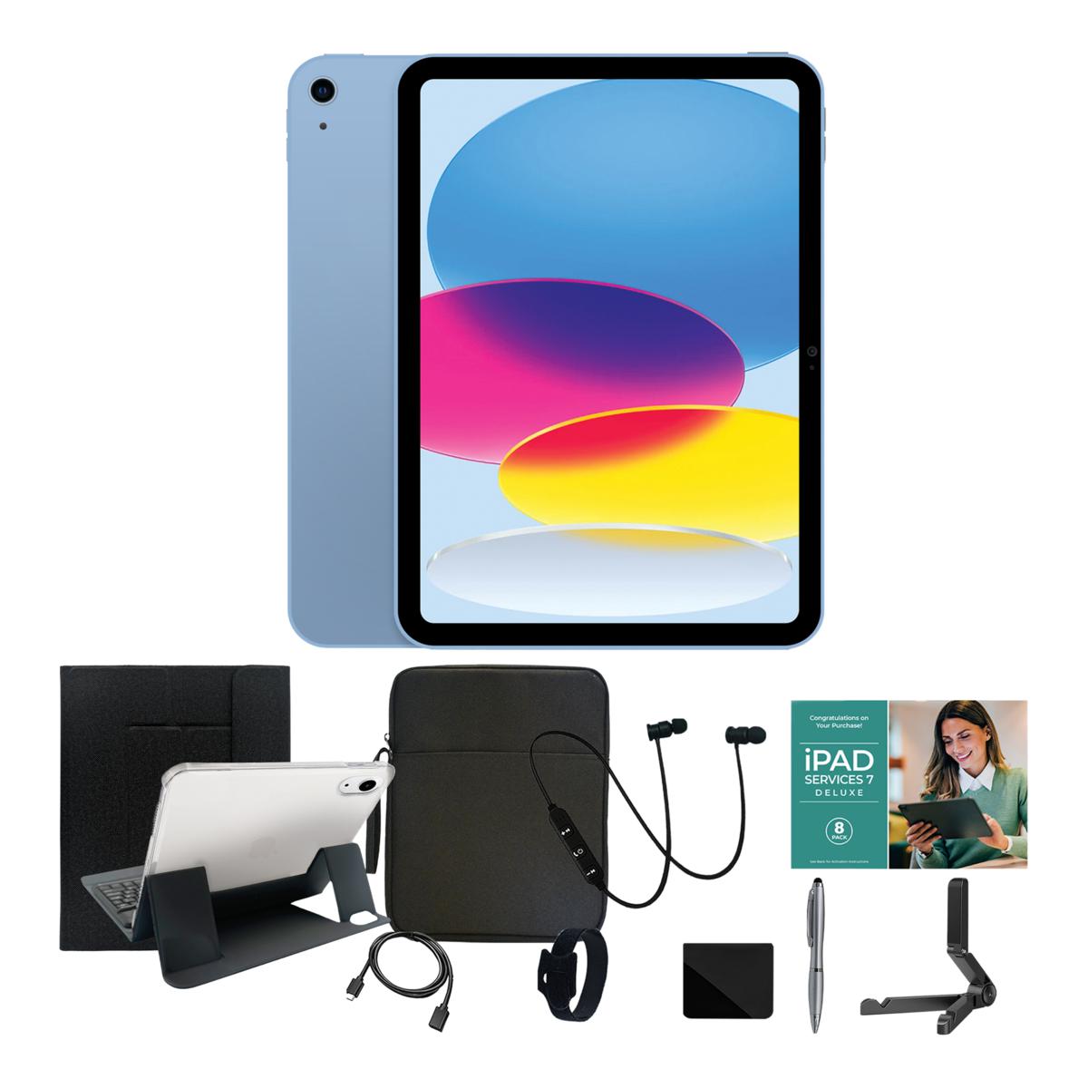 Apple 11 iPad 11th Gen 256GB w/Keyboard, Case & Starter Bundle
