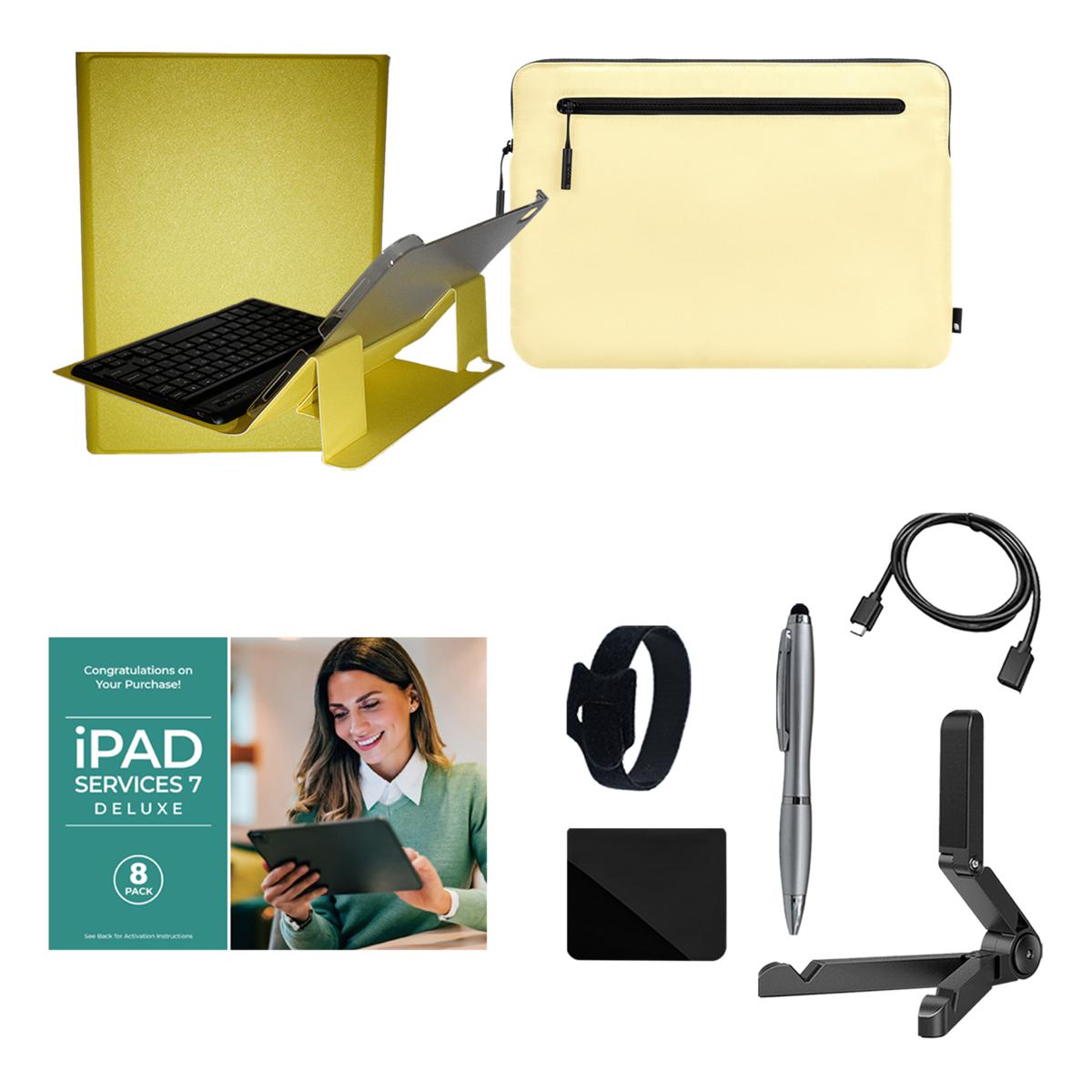 Apple iPad 11" 11th Gen Yellow 128GB Wi-Fi Bundle w/Case & Voucher | HSN