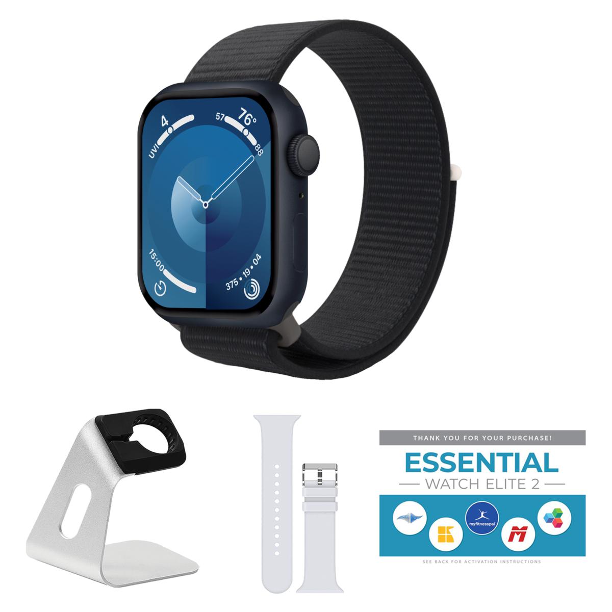 Apple Watch Series 9 GPS 45mm Sport Loop Bundle - 22717413 | HSN