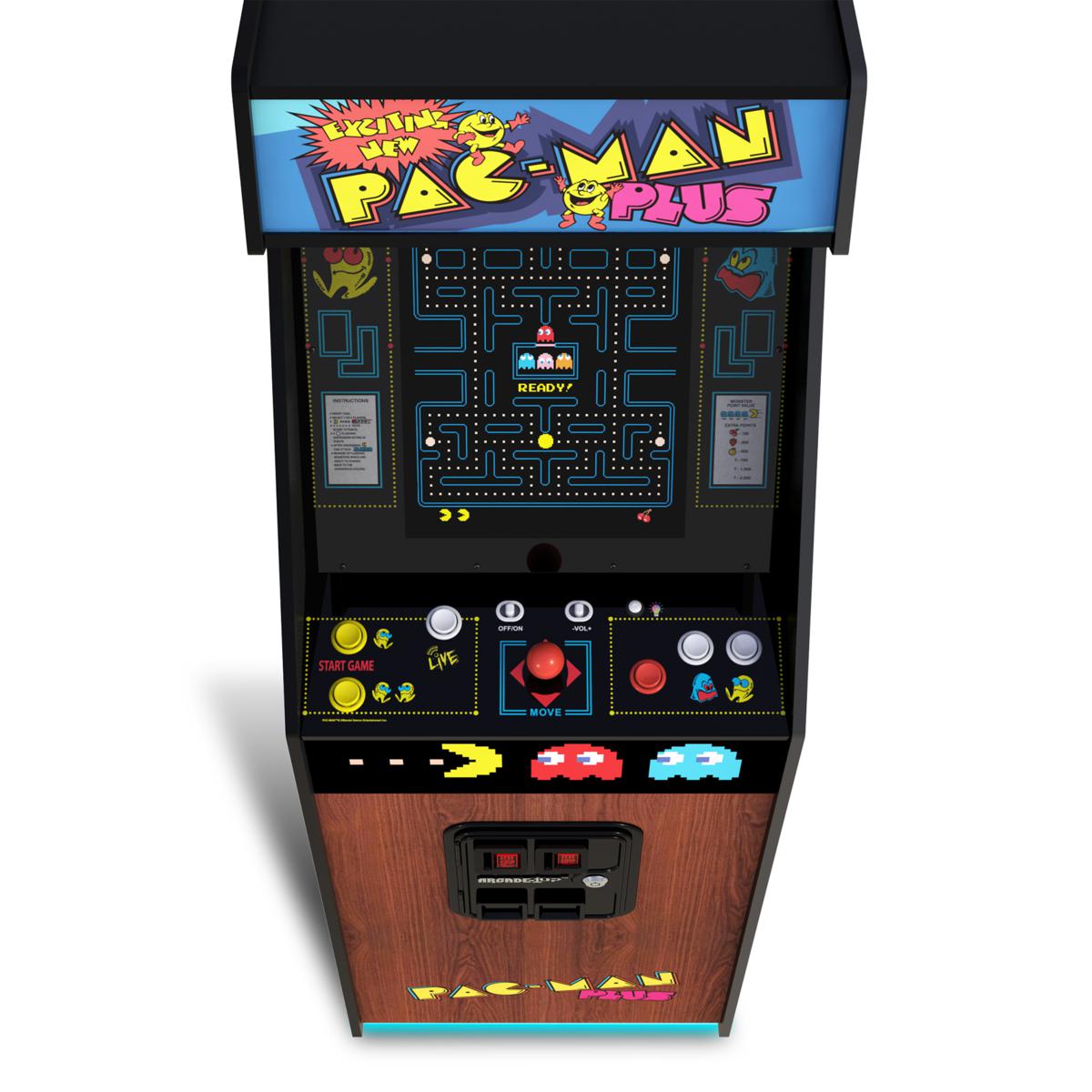 Arcade1Up PAC-MAN Plus Deluxe Arcade Machine with 14 Classic Games -  23440525 | HSN