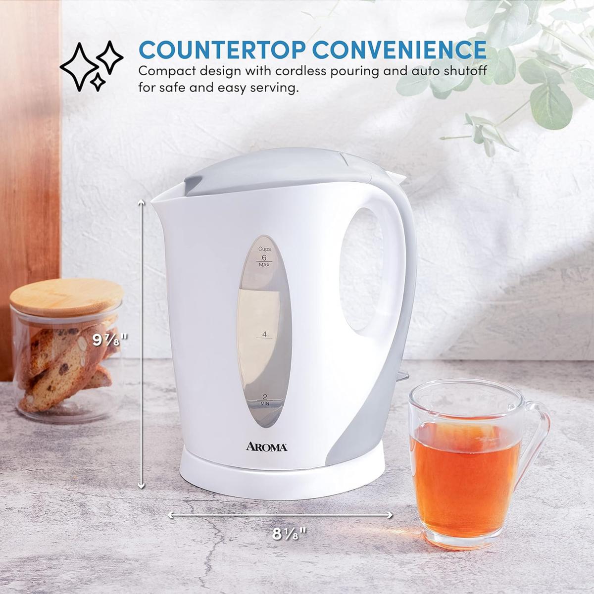 Aroma AWK-105 Electric Kettle White/Grey 9913314 HSN