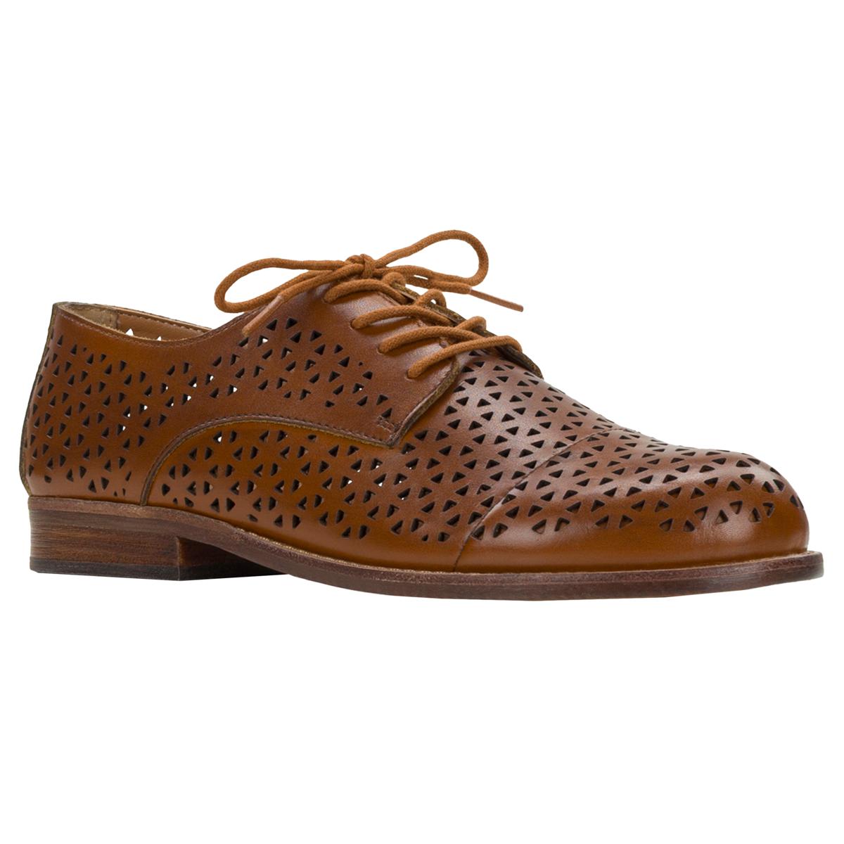 perforated leather dress shoes Oxford shoe Center 51 10997 Rich black perforated pattern leather