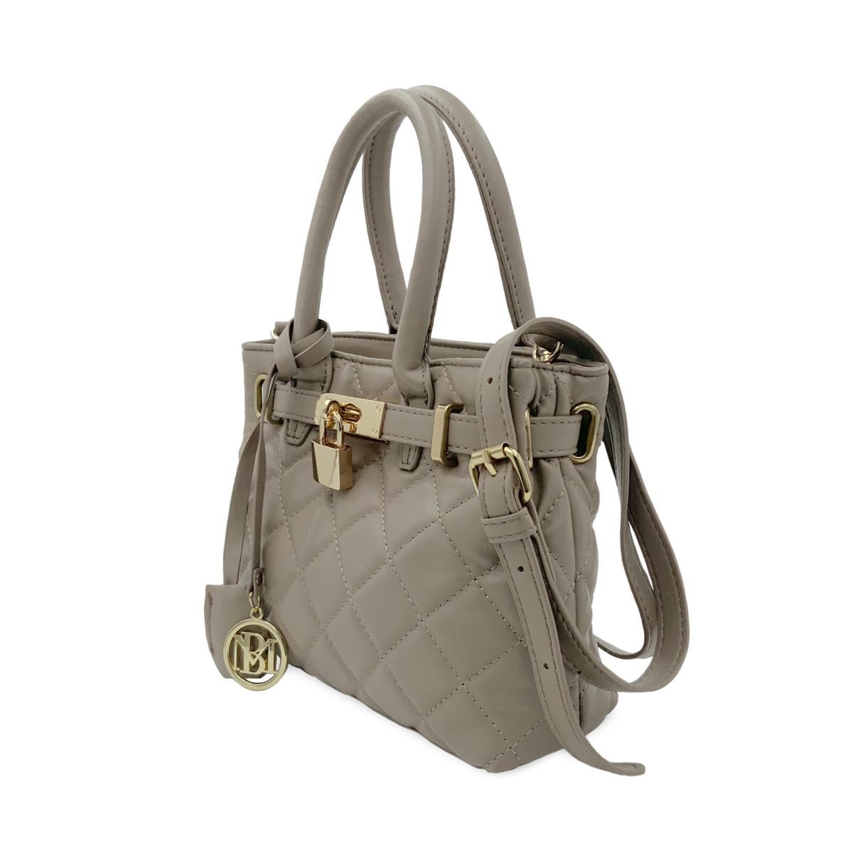 Badgley Mischka Small Diamond Quilted Tote Bag 20429515 HSN