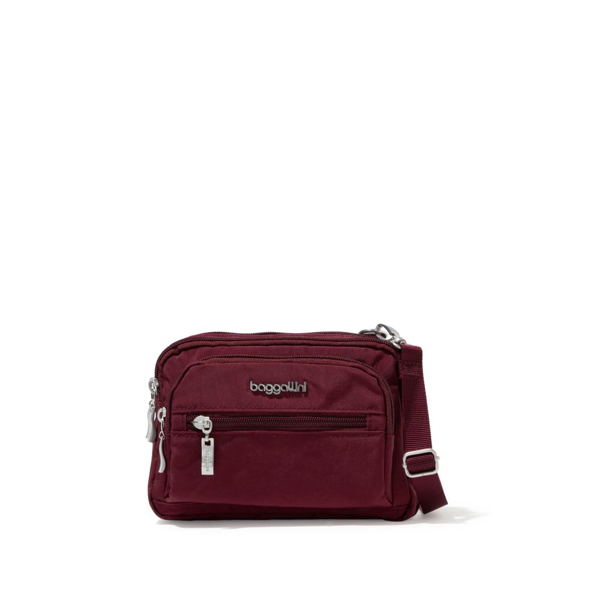 Baggallini Triple Zipper Convertible Crossbody Bag