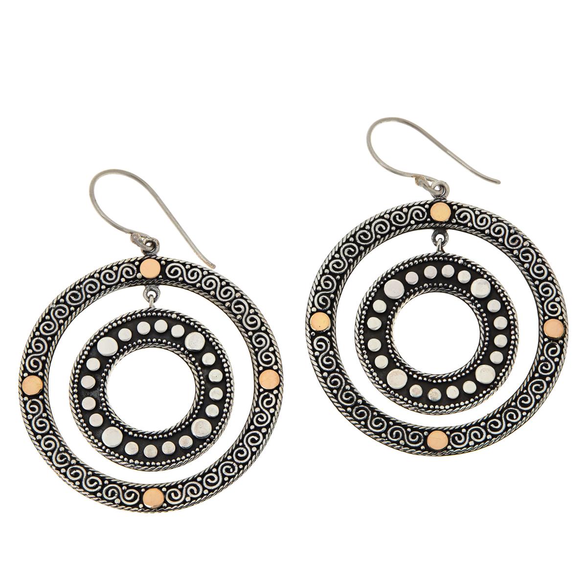 round bali earrings