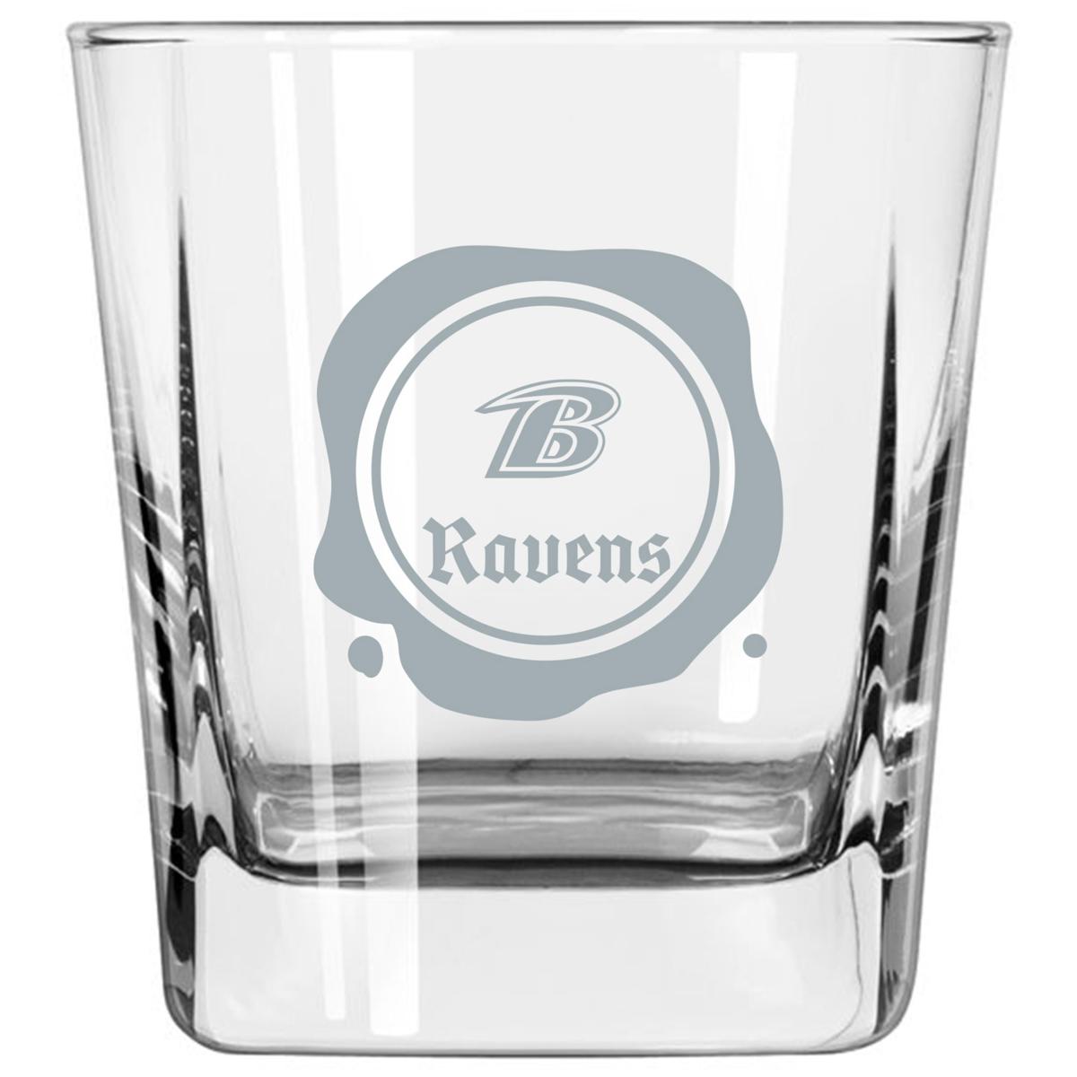 NFL Baltimore Ravens Printed Whiskey Glass