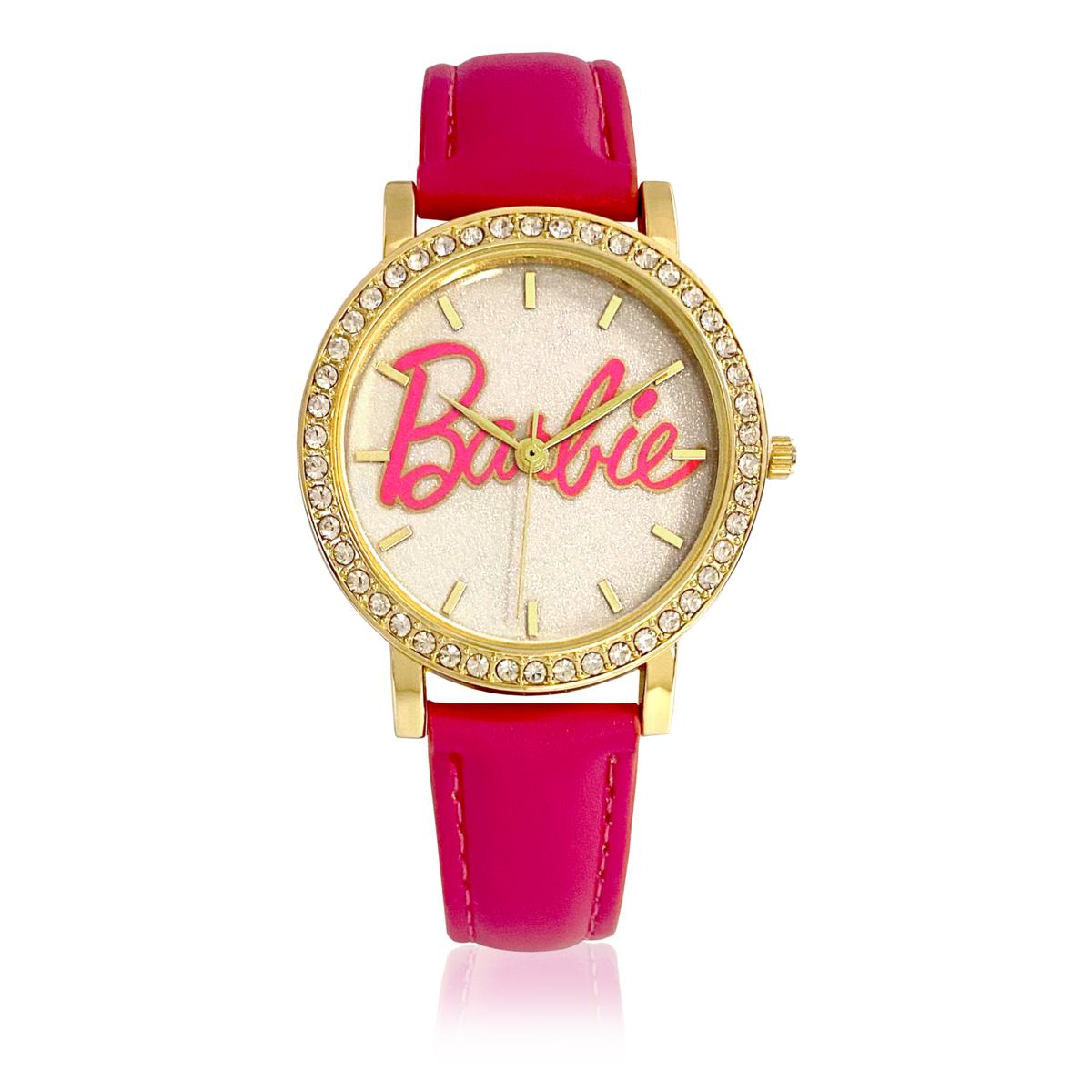 Barbie Special Edition Women's Glitter Dial Logo Watch | HSN