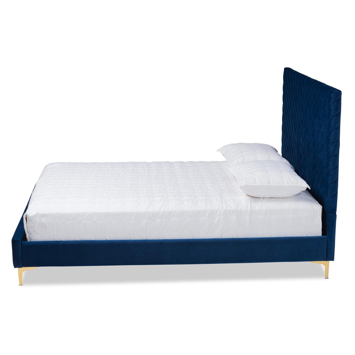 Baxton Studio Fabrico Contemporary Fabric King Size Platform Bed