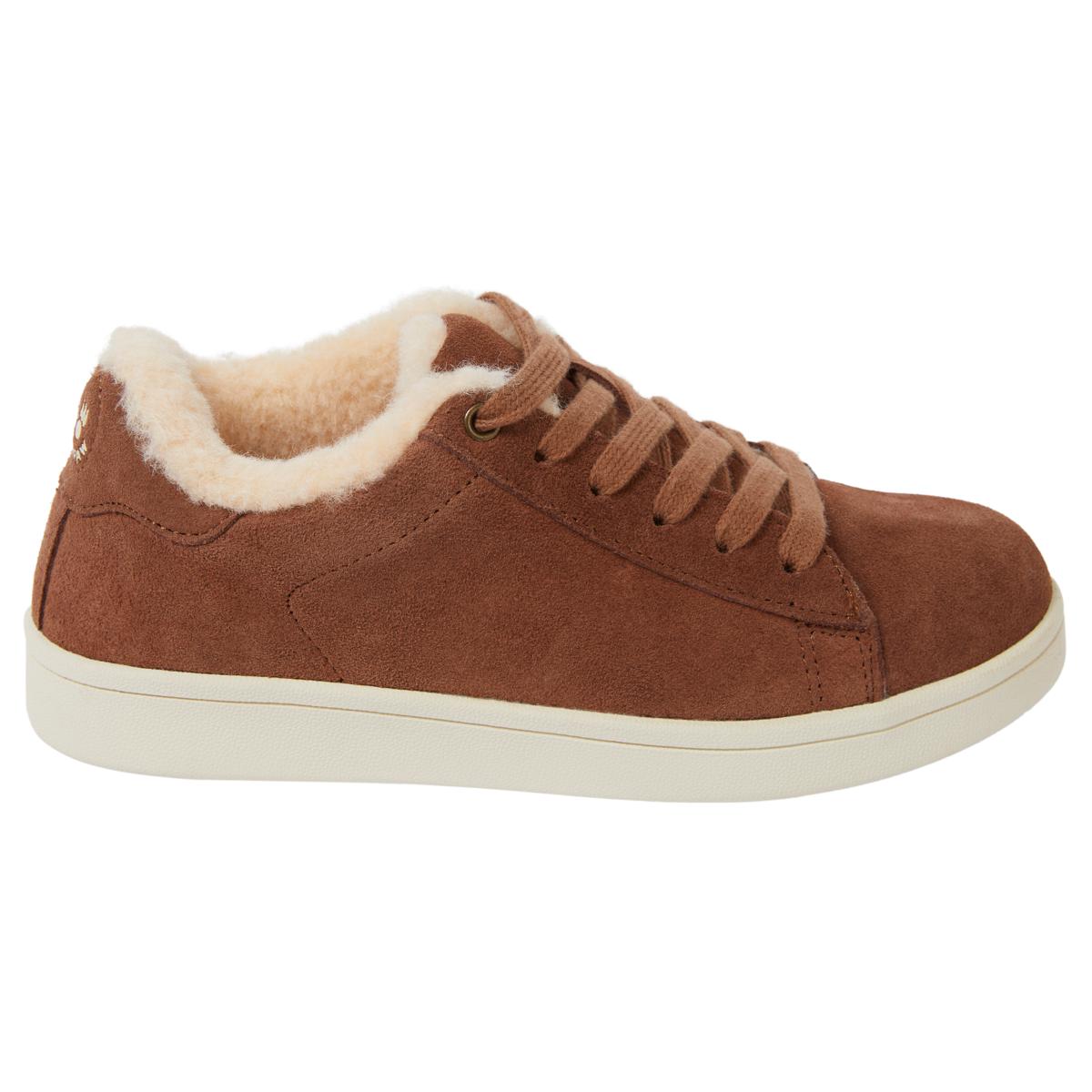 Bearpaw Natasha Suede Sneaker w Rain Stain Repellent Cocoa Brown