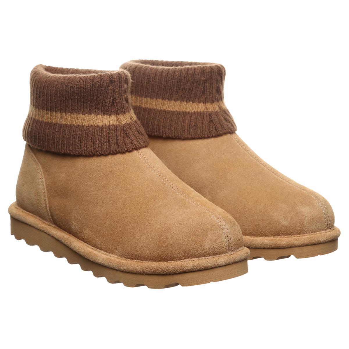 BEARPAW® September Suede Sock Boot with Rain & Stain Repellent | HSN