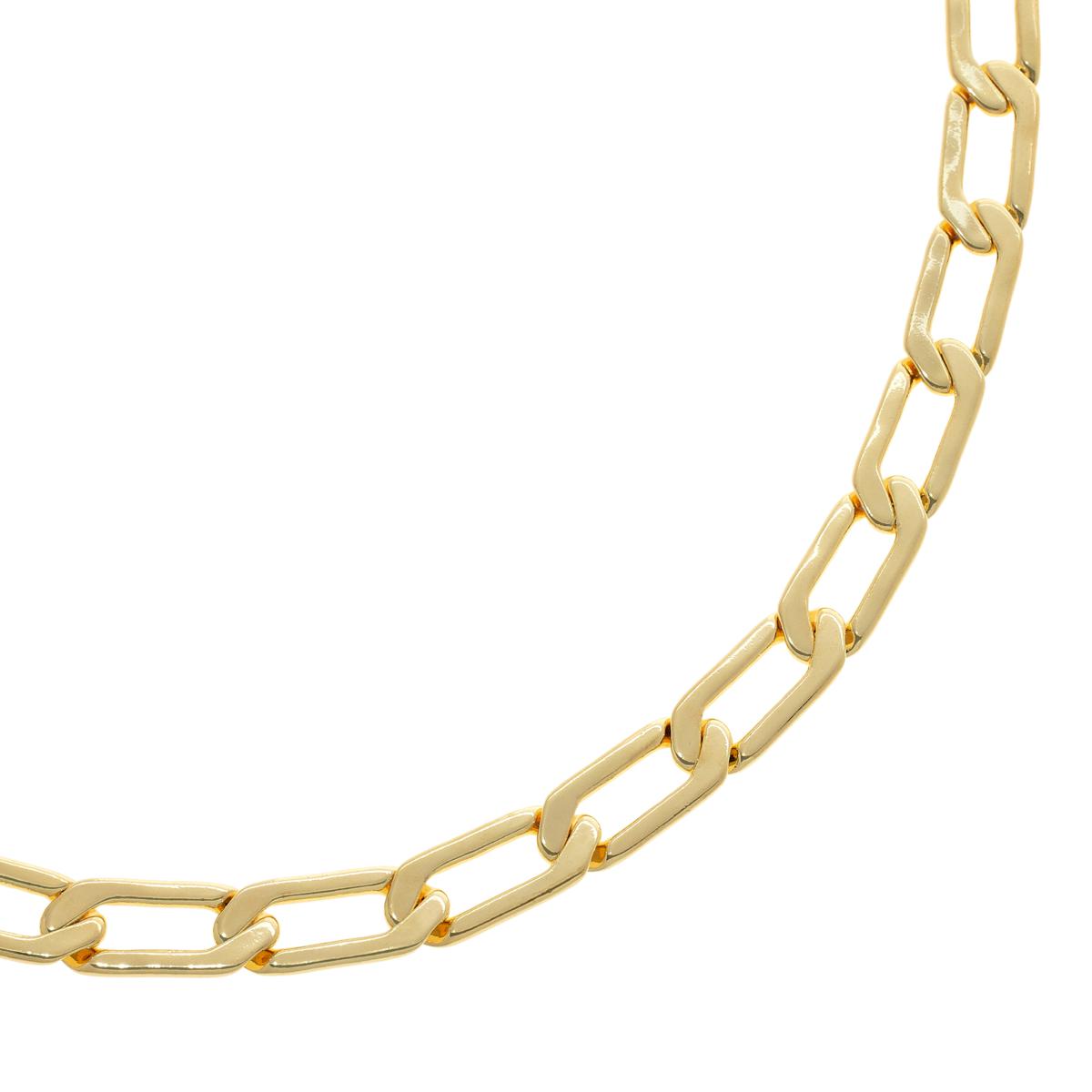 Bellezza 20 Bronze Polished Rope-Link Chain Necklace